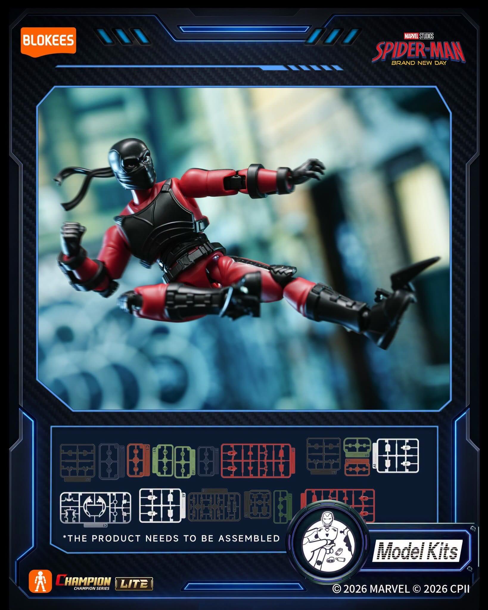 Spider-Man model kits by Blokees