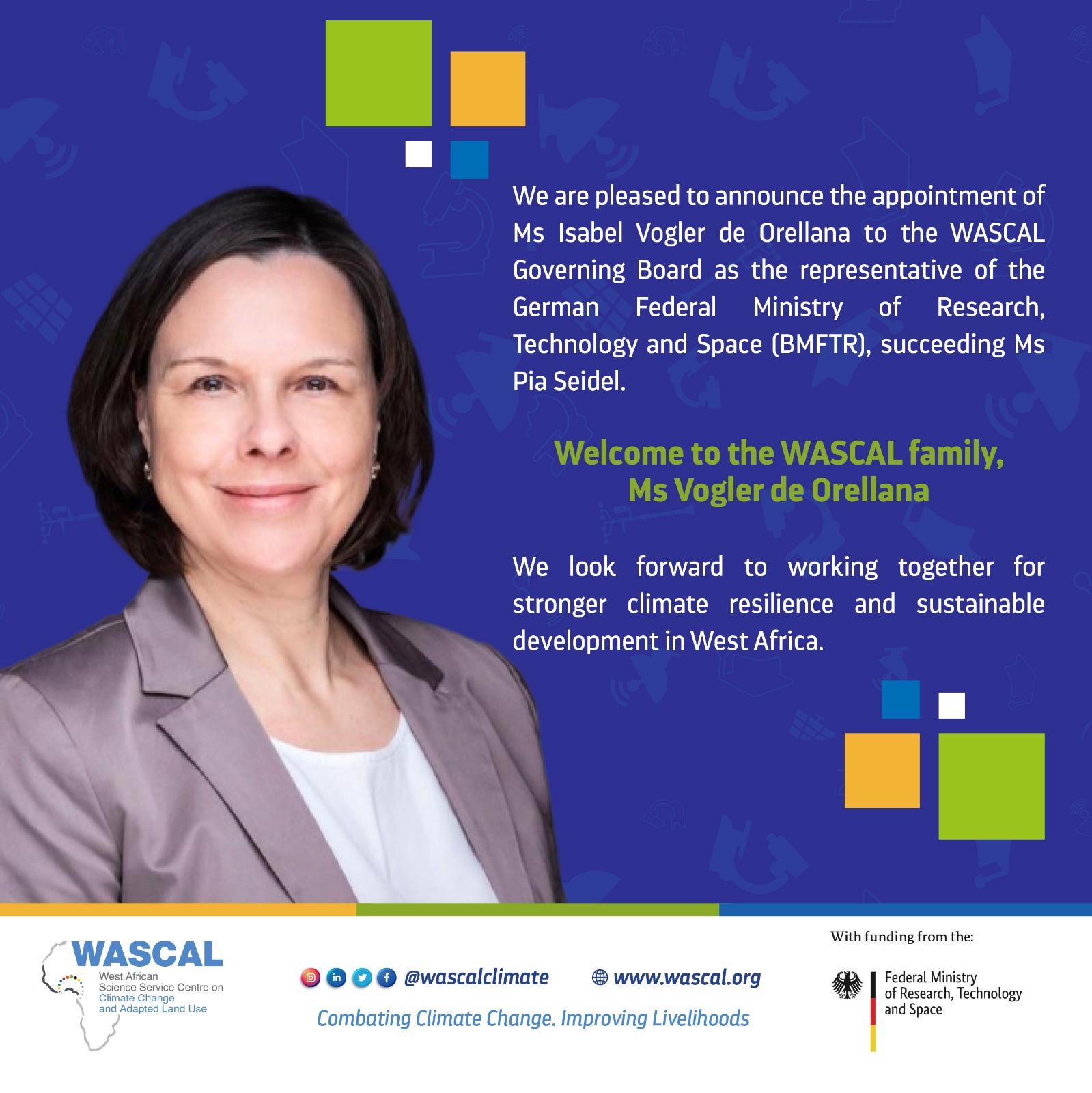 WASCAL - We are delighted to welcome Ms. Isabel Vogler de... | Facebook
