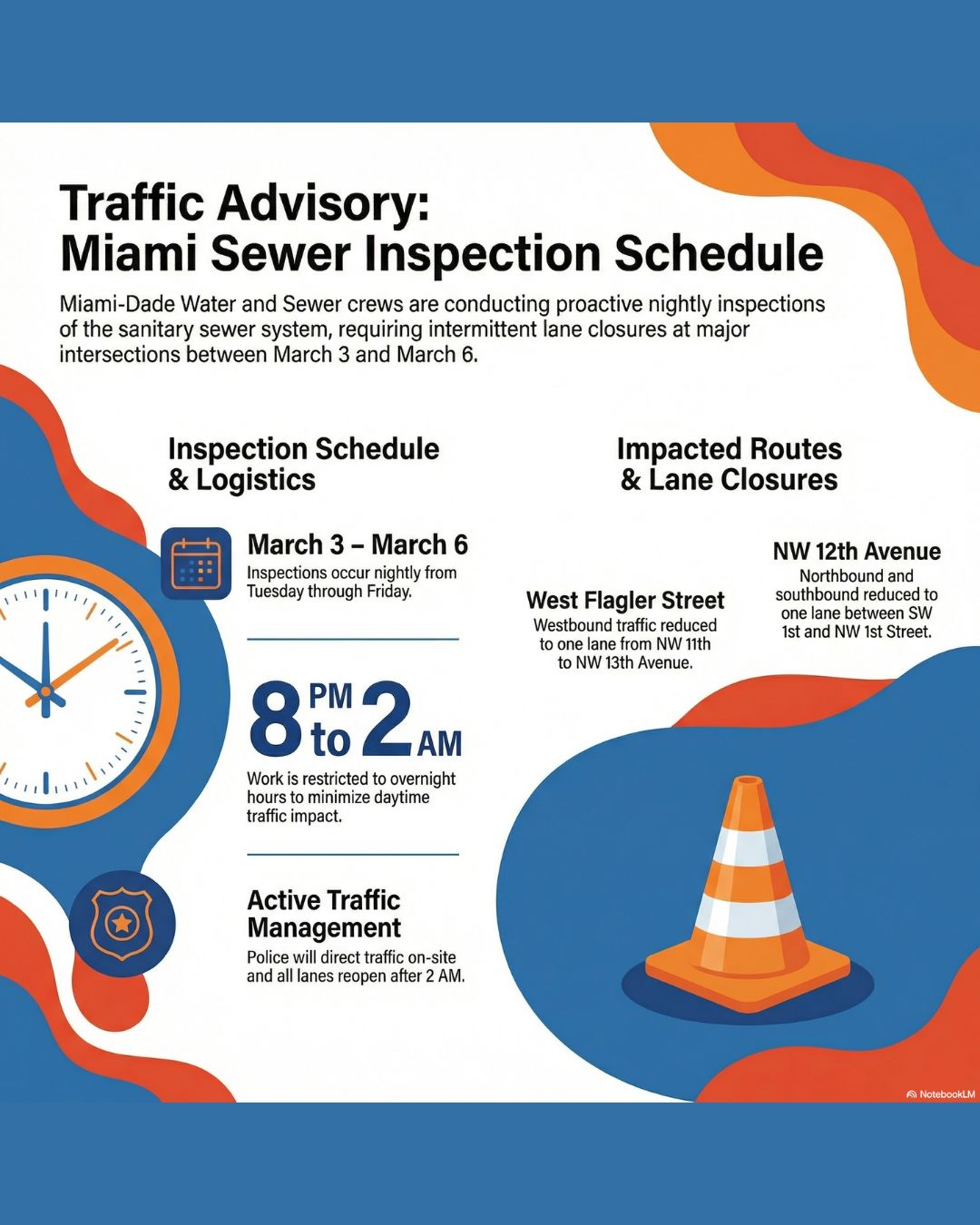 🚧 Traffic Advisory 🚧... - City of Miami Government | Facebook