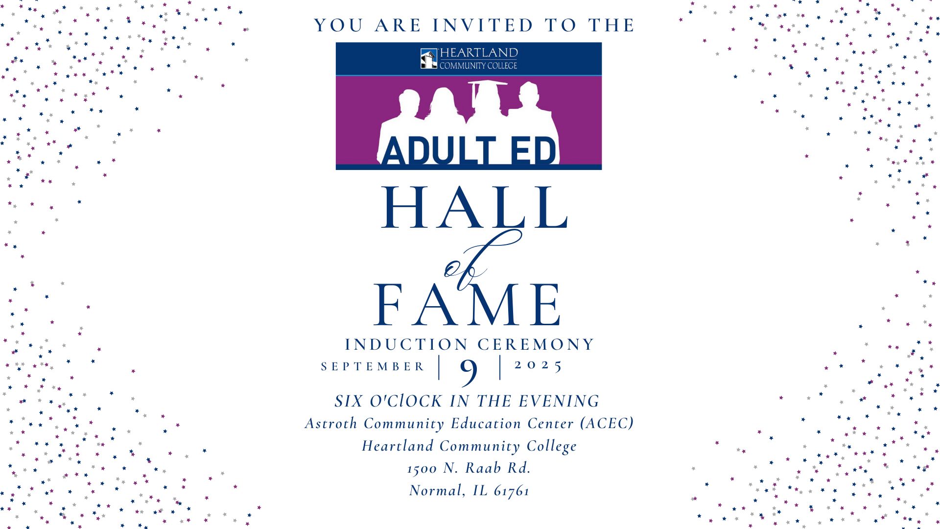 Adult Education Hall of Fame Induction Ceremony