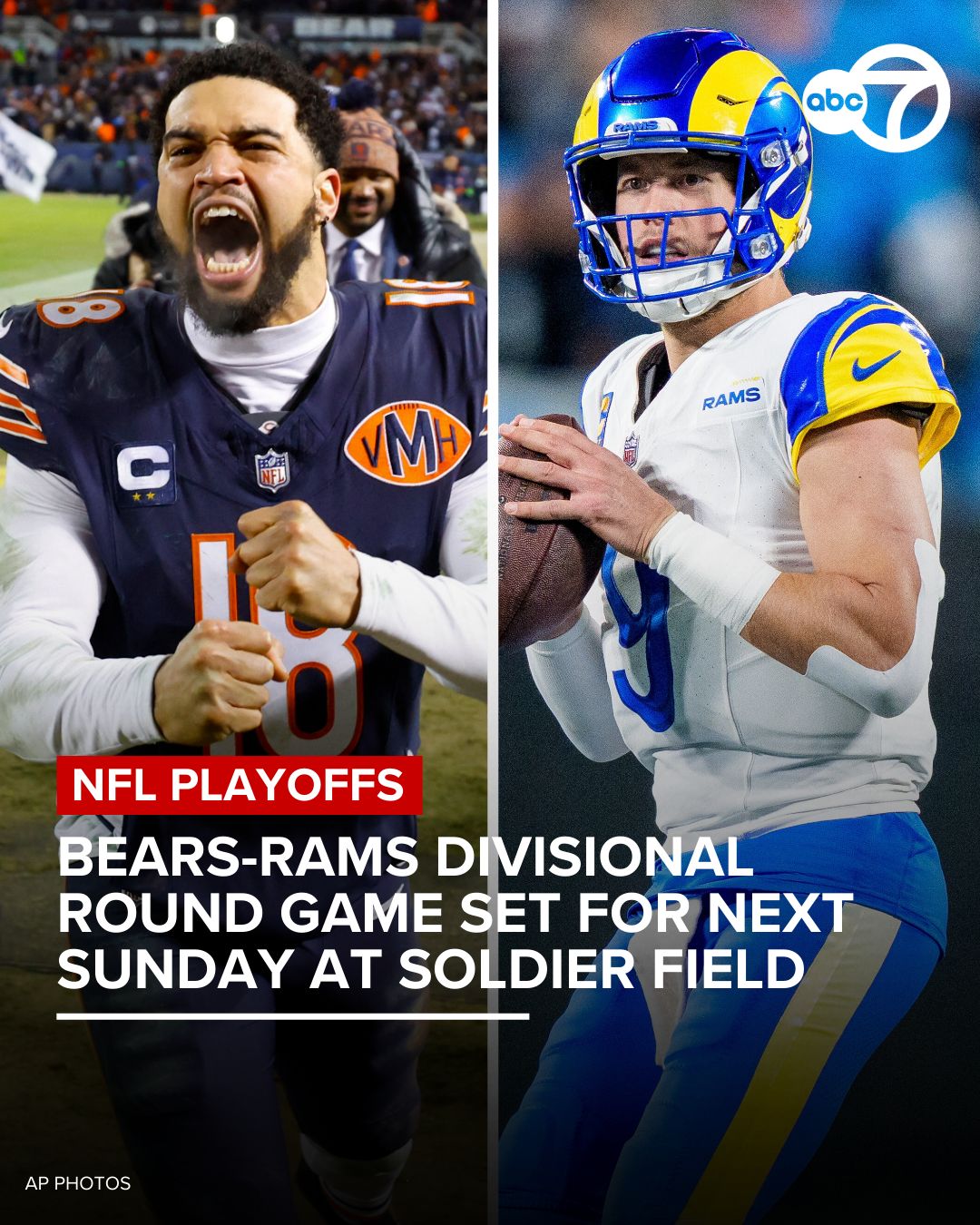 ABC 7 Chicago - The Bears and the Rams will face off next... | Facebook