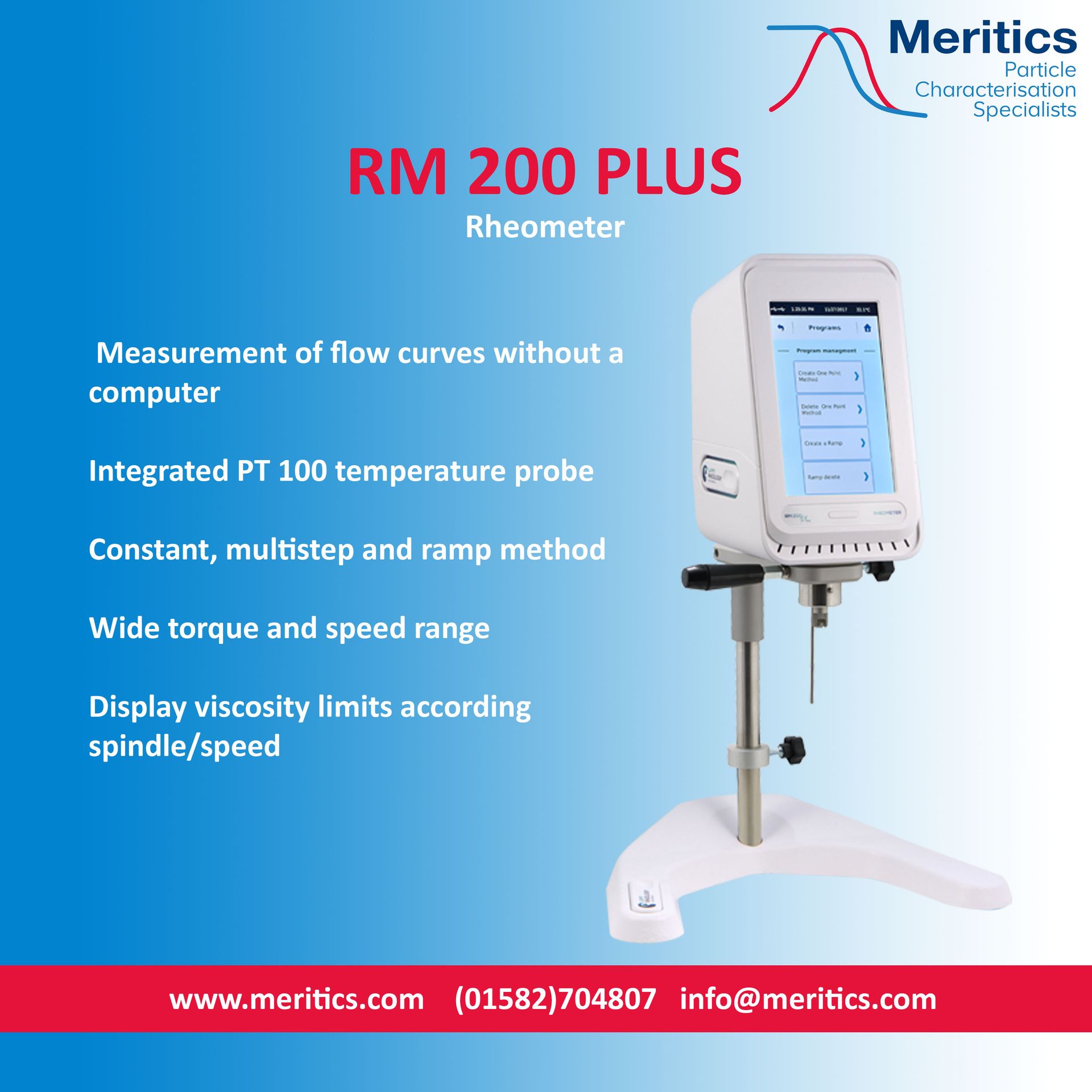 Meritics Ltd - 🔄 Advanced Rheology – No Software Required... | Facebook