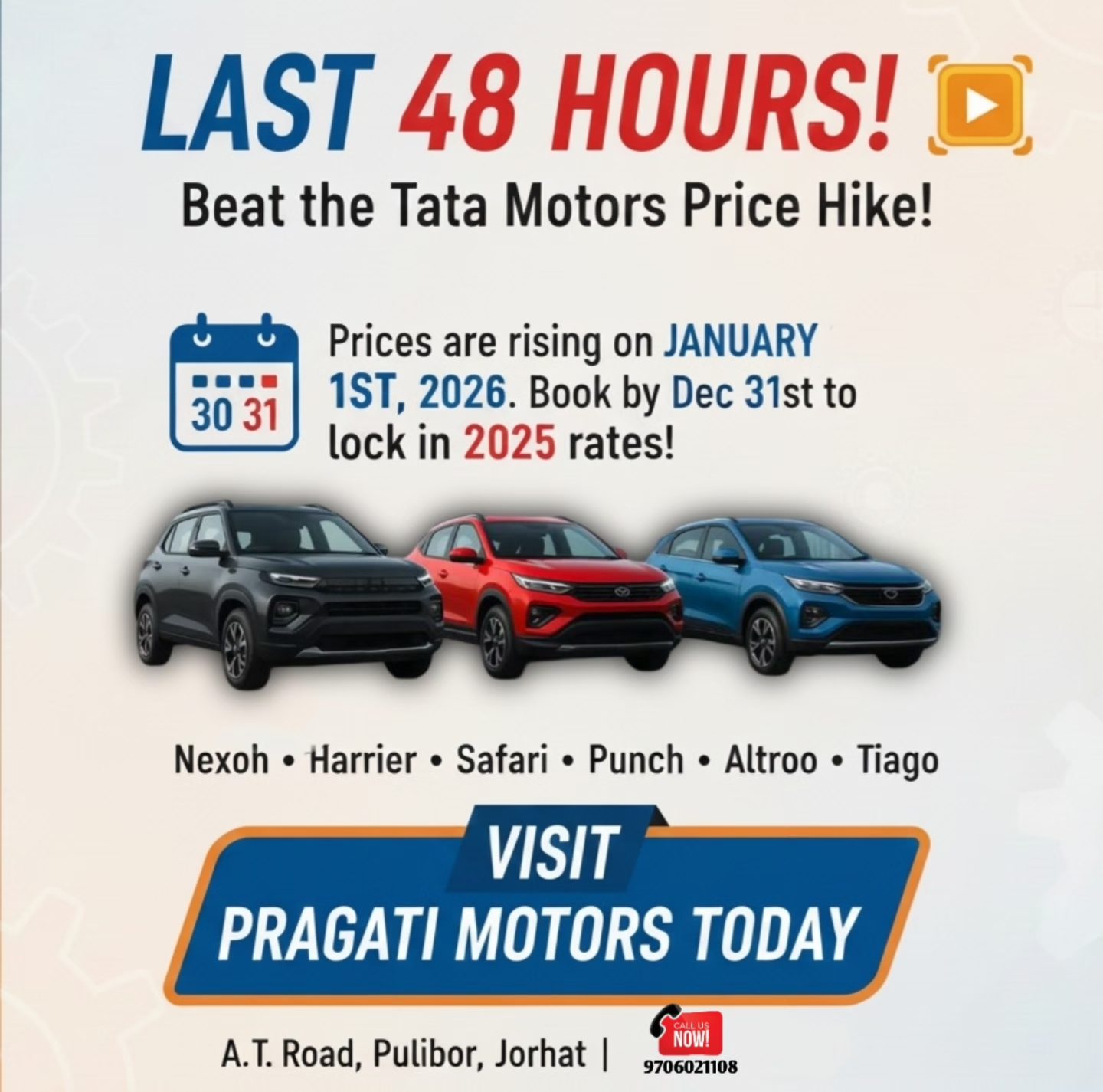 Pragati Motors - “🚨 *LAST 48 HOURS!* 🚨 Beat the Tata... | Facebook