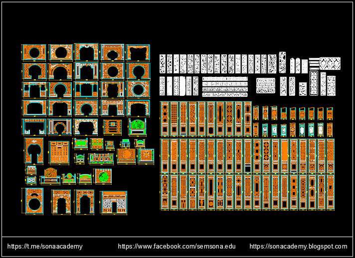 Sem - Breathtaking Islamic & Moroccan CAD Blocks link download in the ...