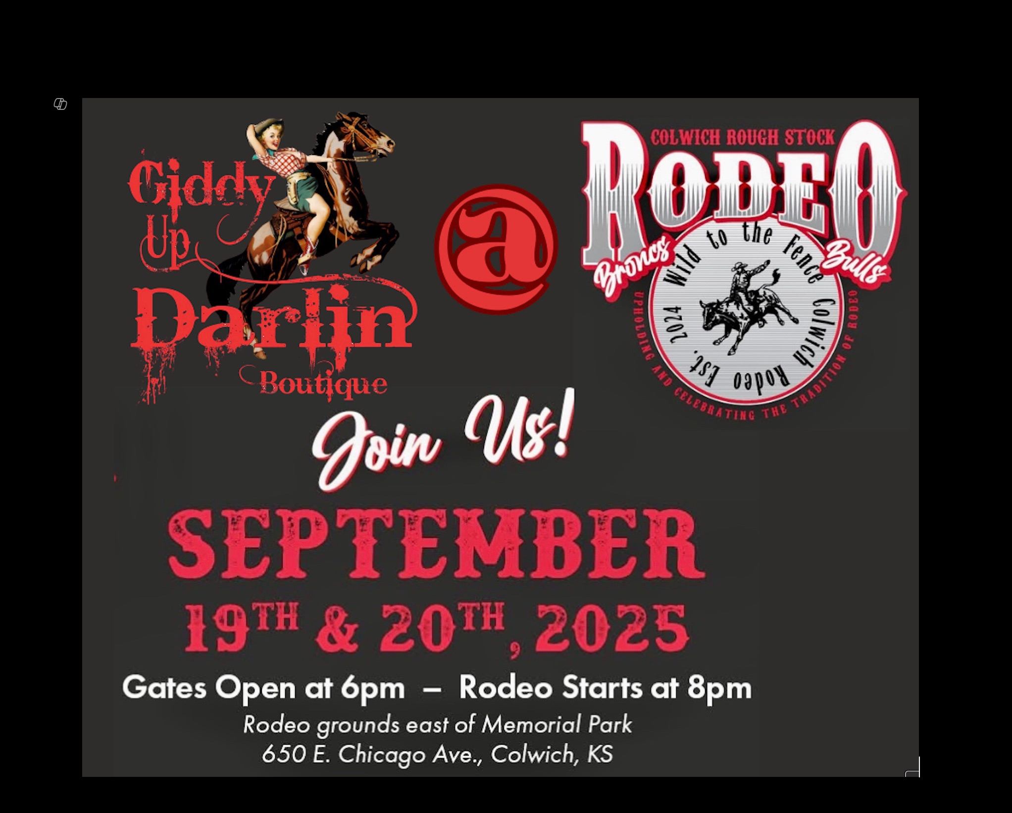 Giddy Up Darlin @ Colwich Rodeo