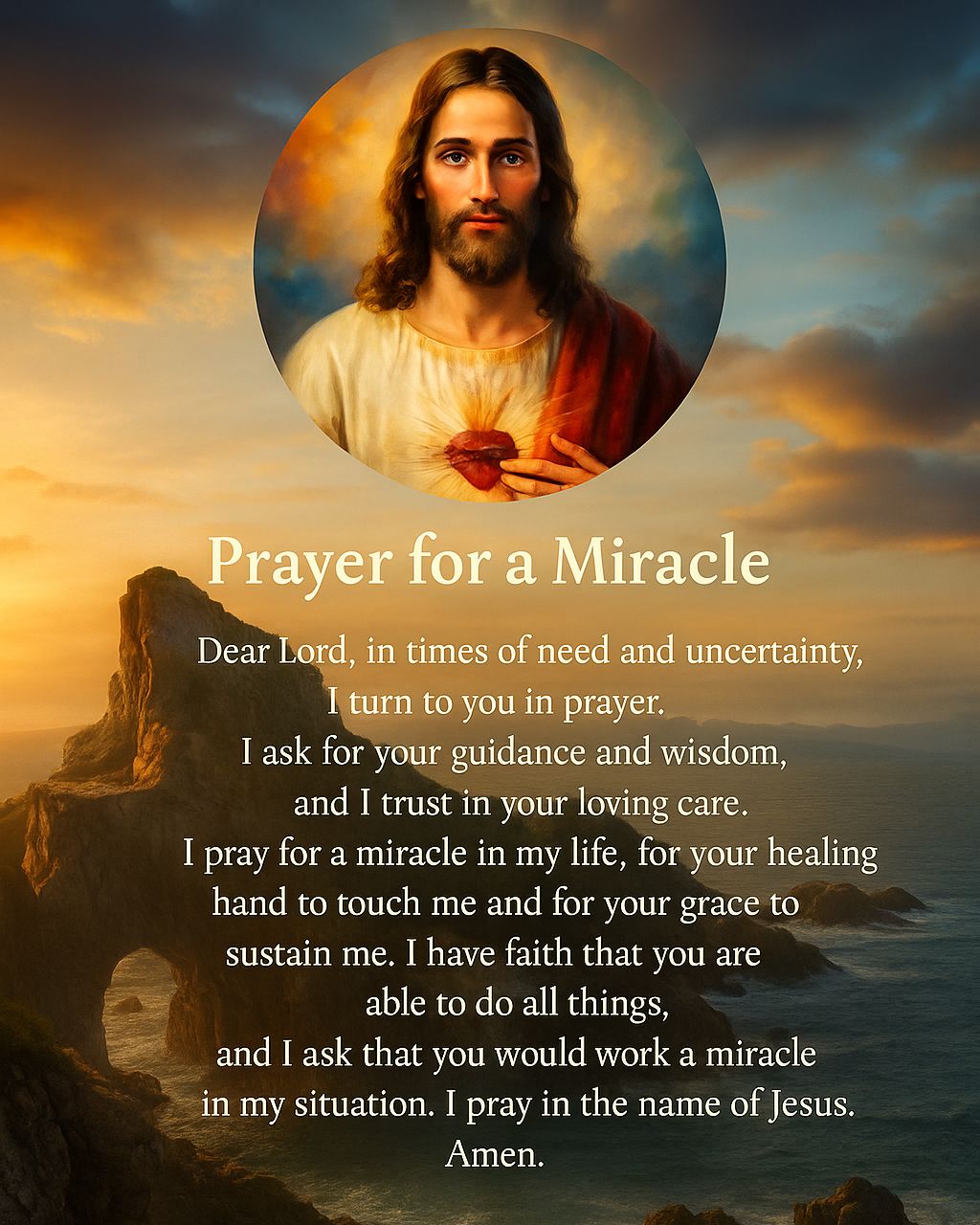 Prayer for a Miracle Dear Lord, in... - The Divine Mercy | Facebook