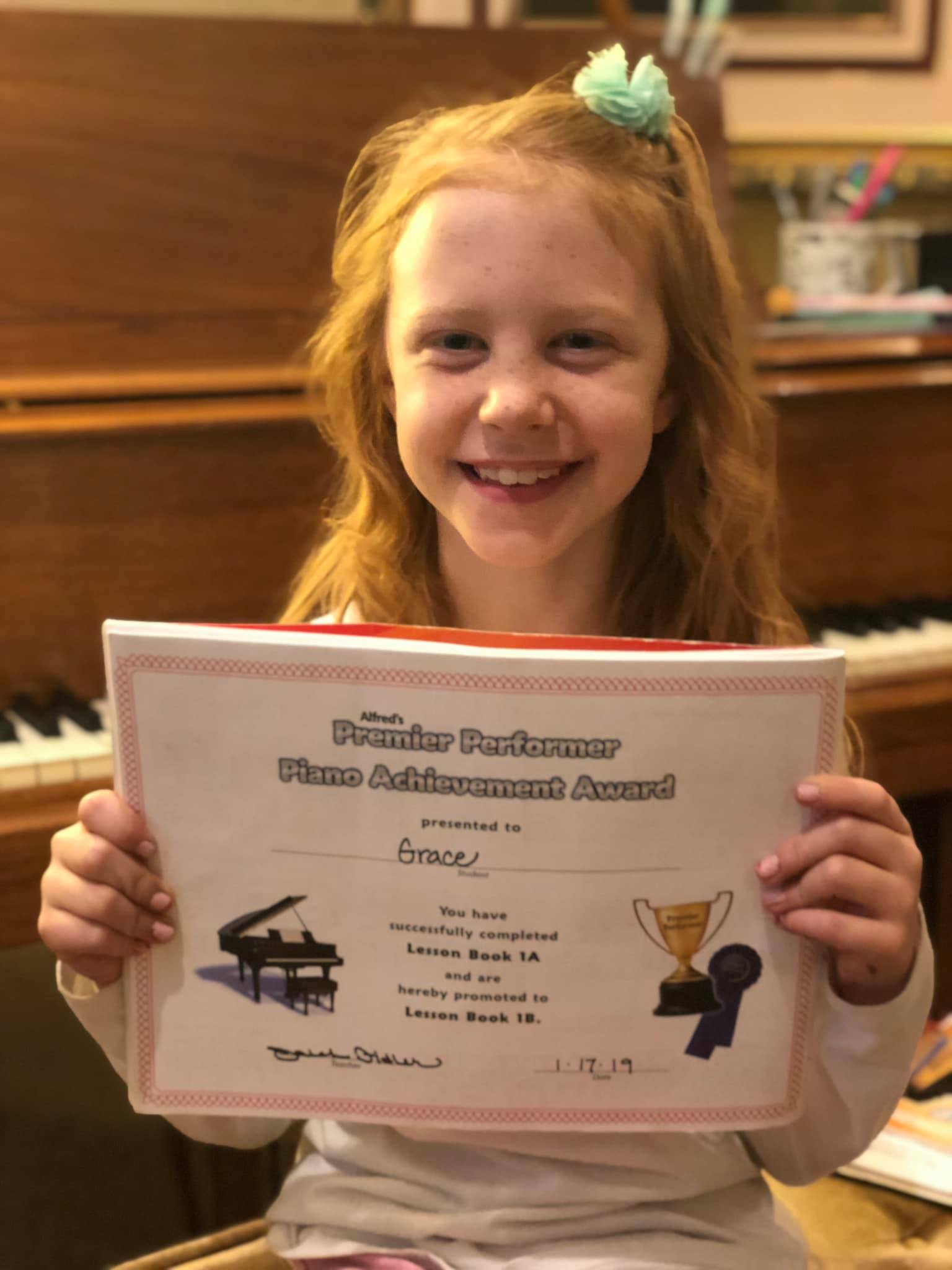 Piano by Jaleh - Congratulations to Grace for passing off...