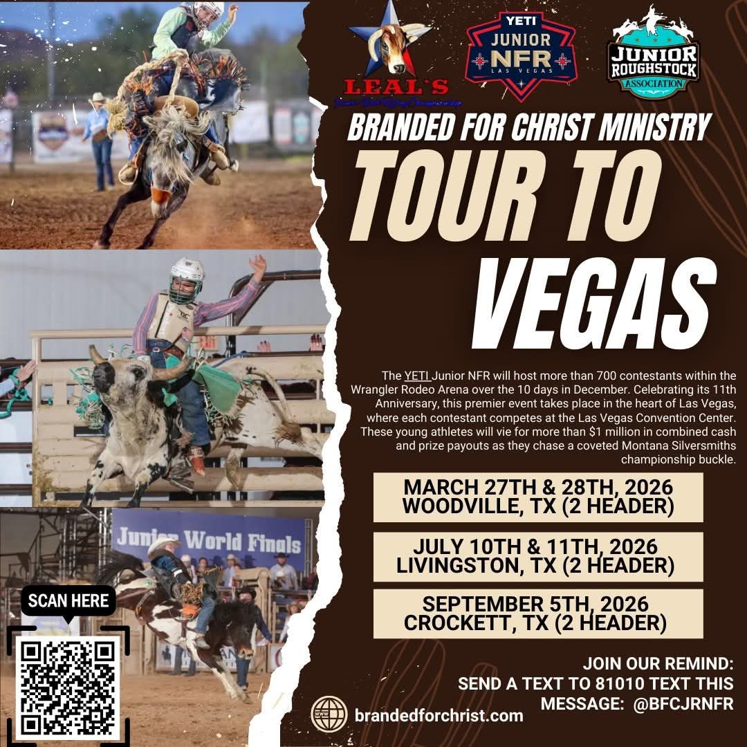 Leal's - 2026 JR NFR BFC Tour to Vegas is READY TO ROCK!!! 3 stops, 6 ...