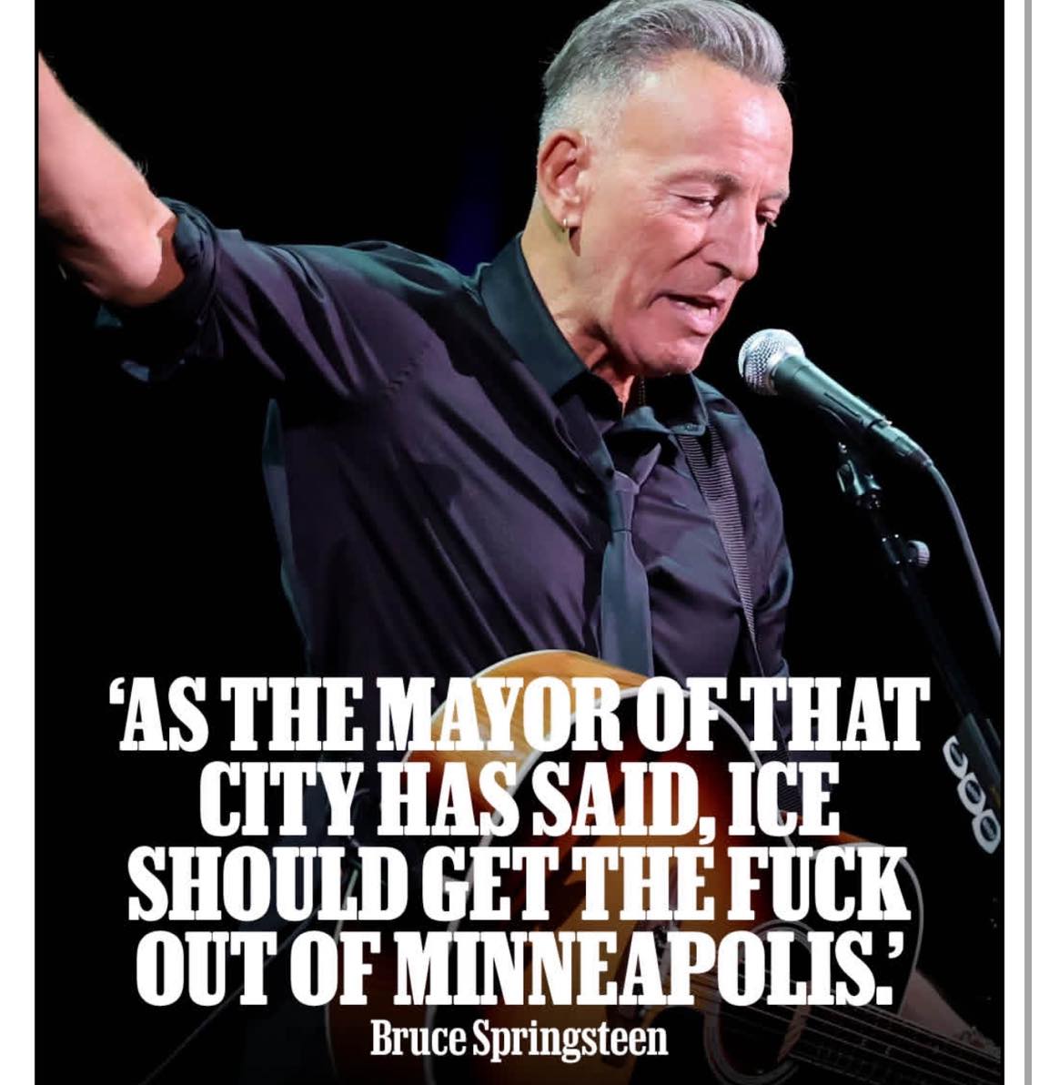 Christina - “GET THE F*CK OUT” 🔥 Bruce Springsteen has never been ...