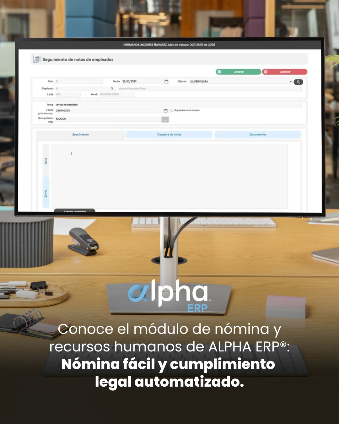 Castelec - El módulo de Nómina y RRHH de ALPHA ERP® facilita el ...