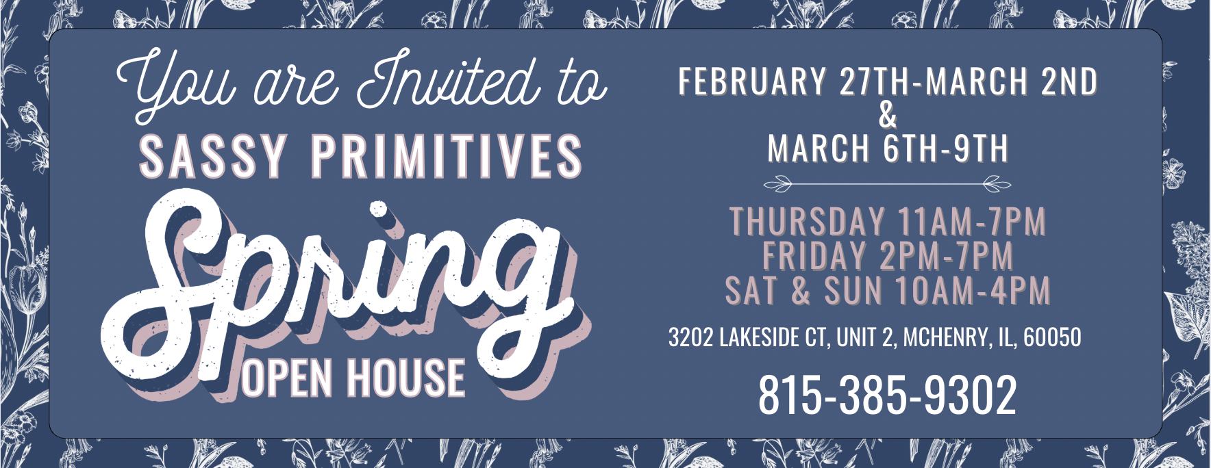 Sassy's Spring Open House