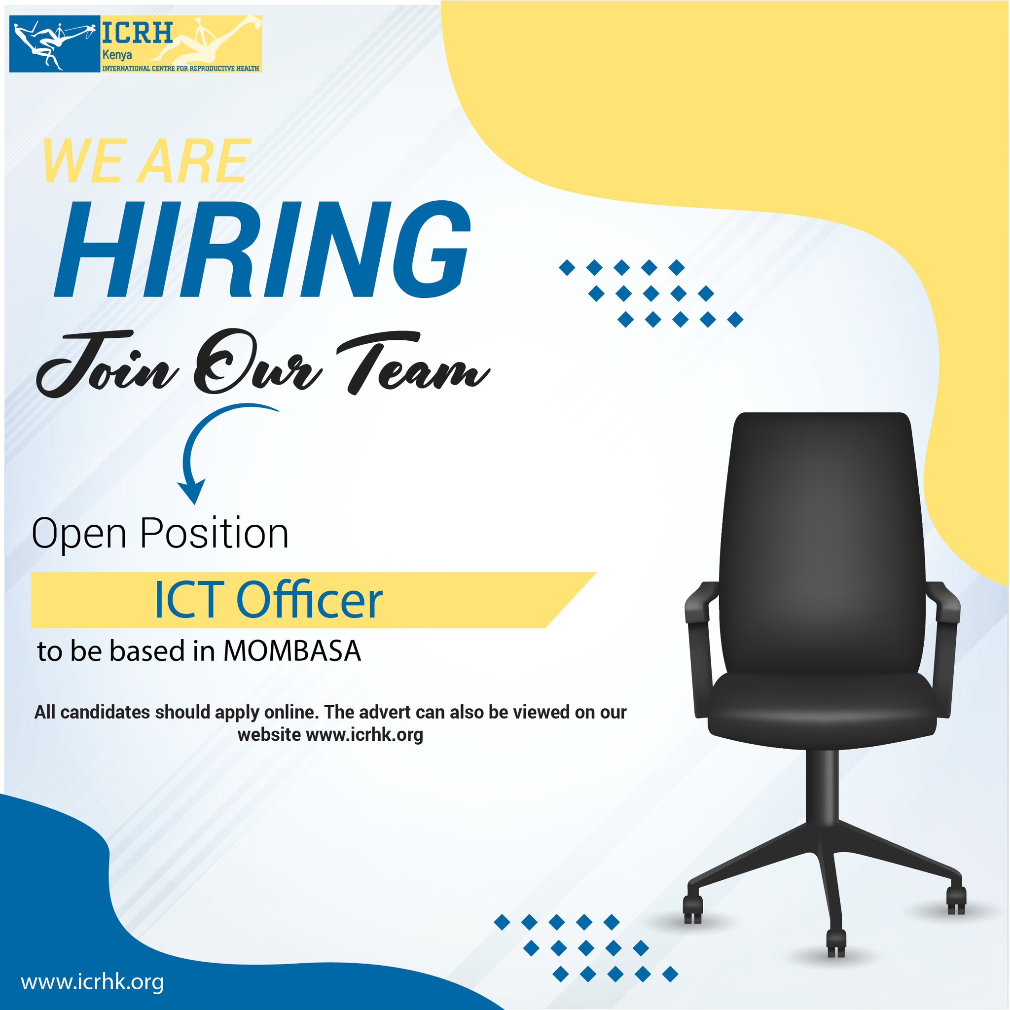 🚨 We’re hiring! International Centre for Reproductive Health – Kenya ...