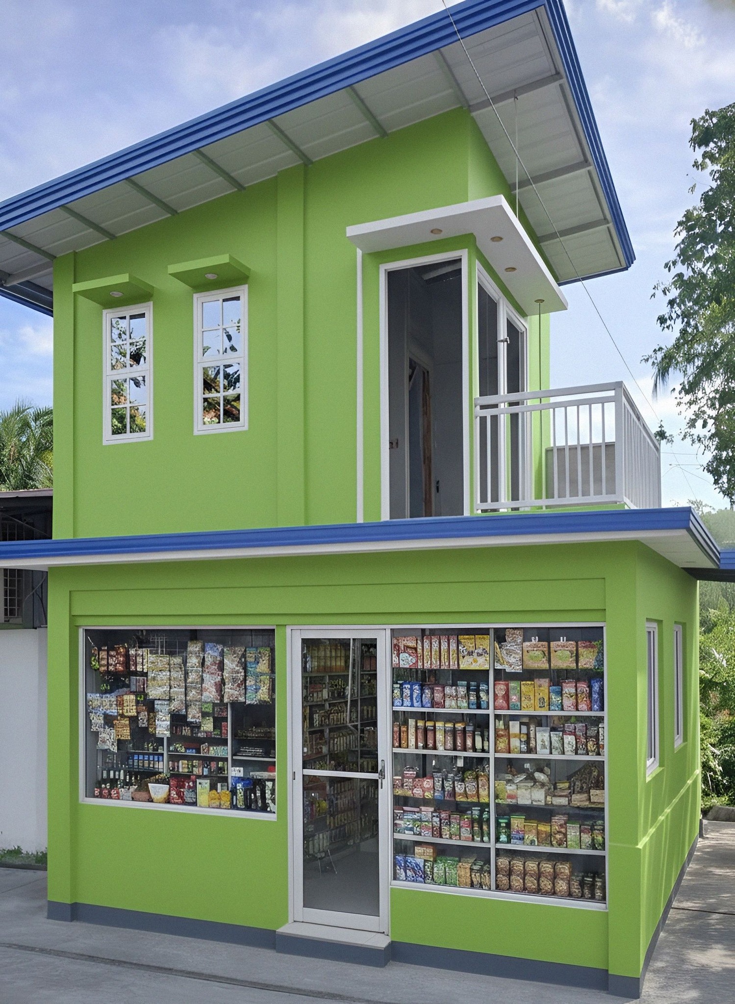 Simpleng - 2 Storey minimalist house with Sarisari store. 🏡🌺 ️ ctto ...