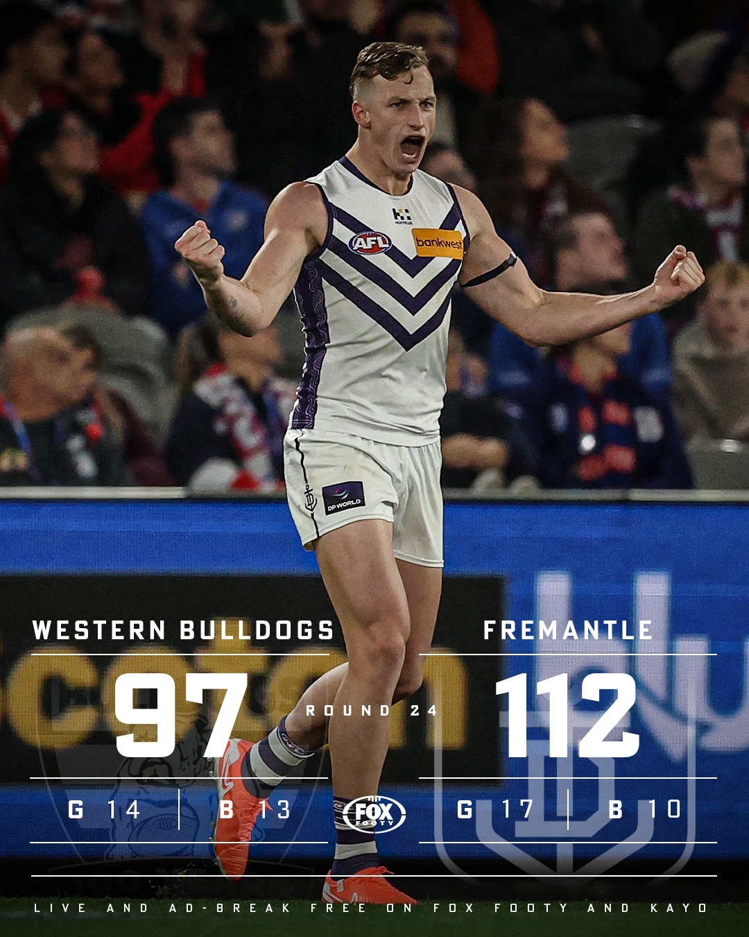 FOX Footy - FREO PLAYS FINALS!!! The Dockers cross the... | Facebook