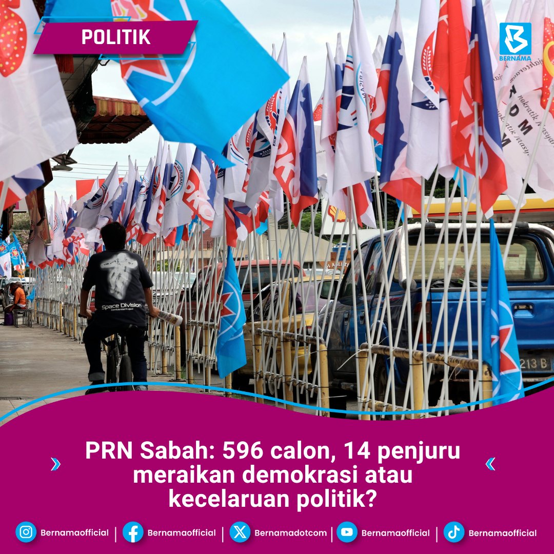 BERNAMA - Sebanyak 596 calon mengesahkan pencalonan bagi merebut 73 ...