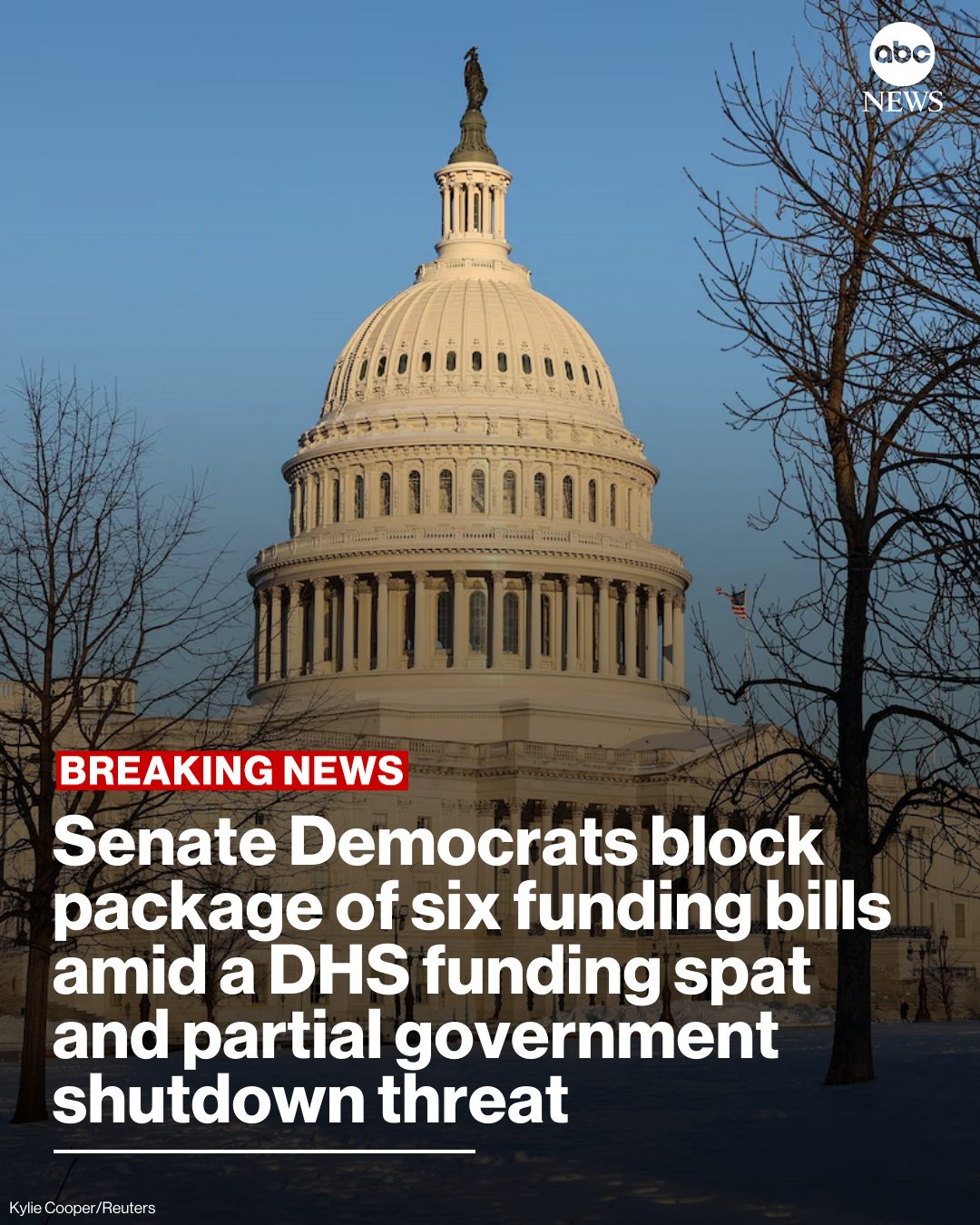 ABC News - JUST IN: Senate Democrats voted unanimously to... | Facebook