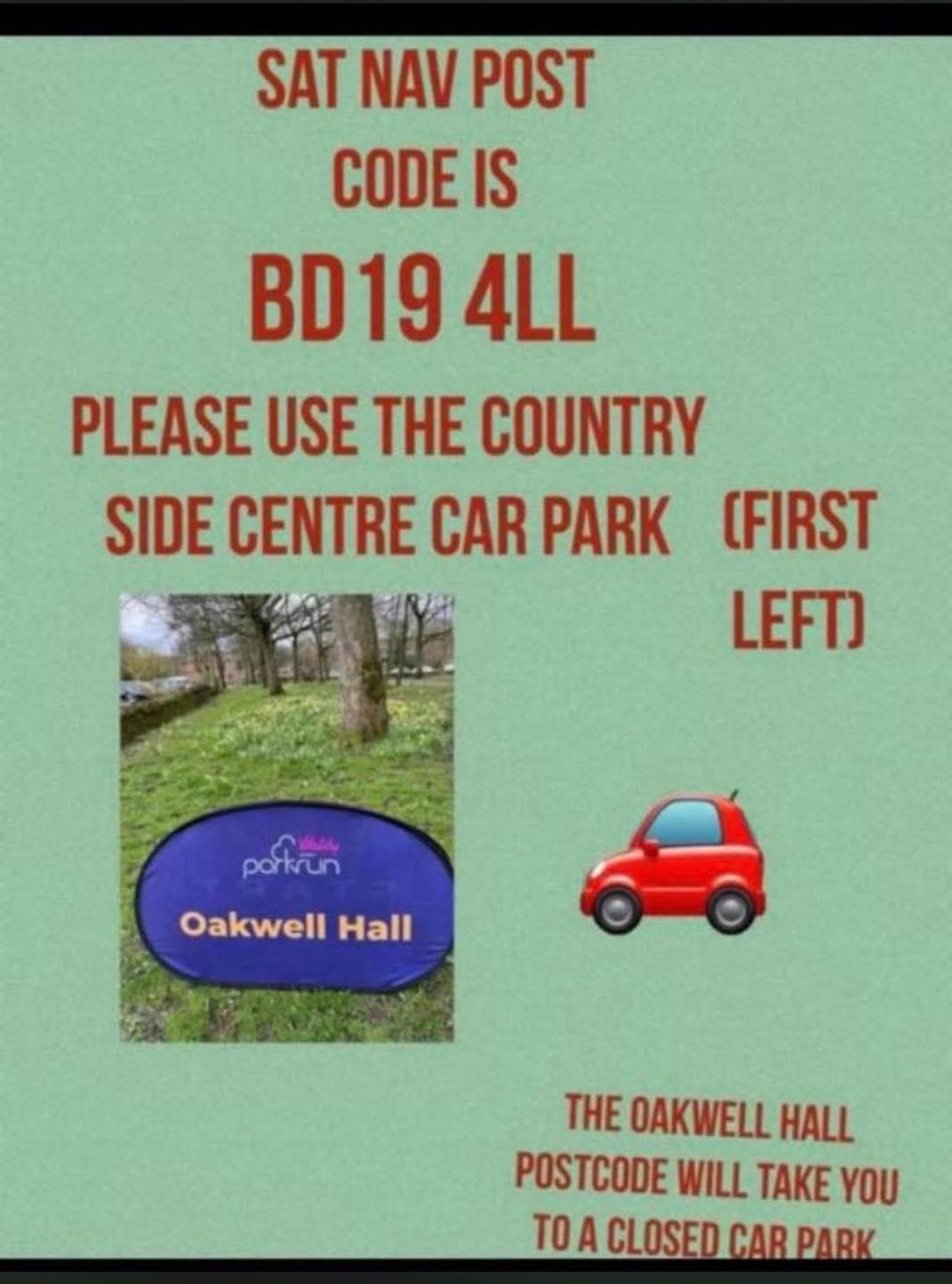 Oakwell Hall parkrun added a new photo. - Oakwell Hall parkrun