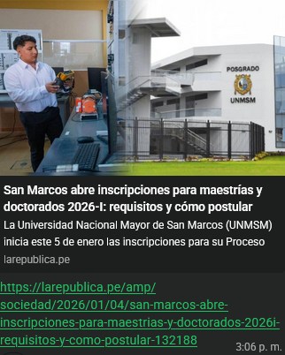 Facultad - https://larepublica.pe/amp/sociedad/2026/01/04/san-marcos ...