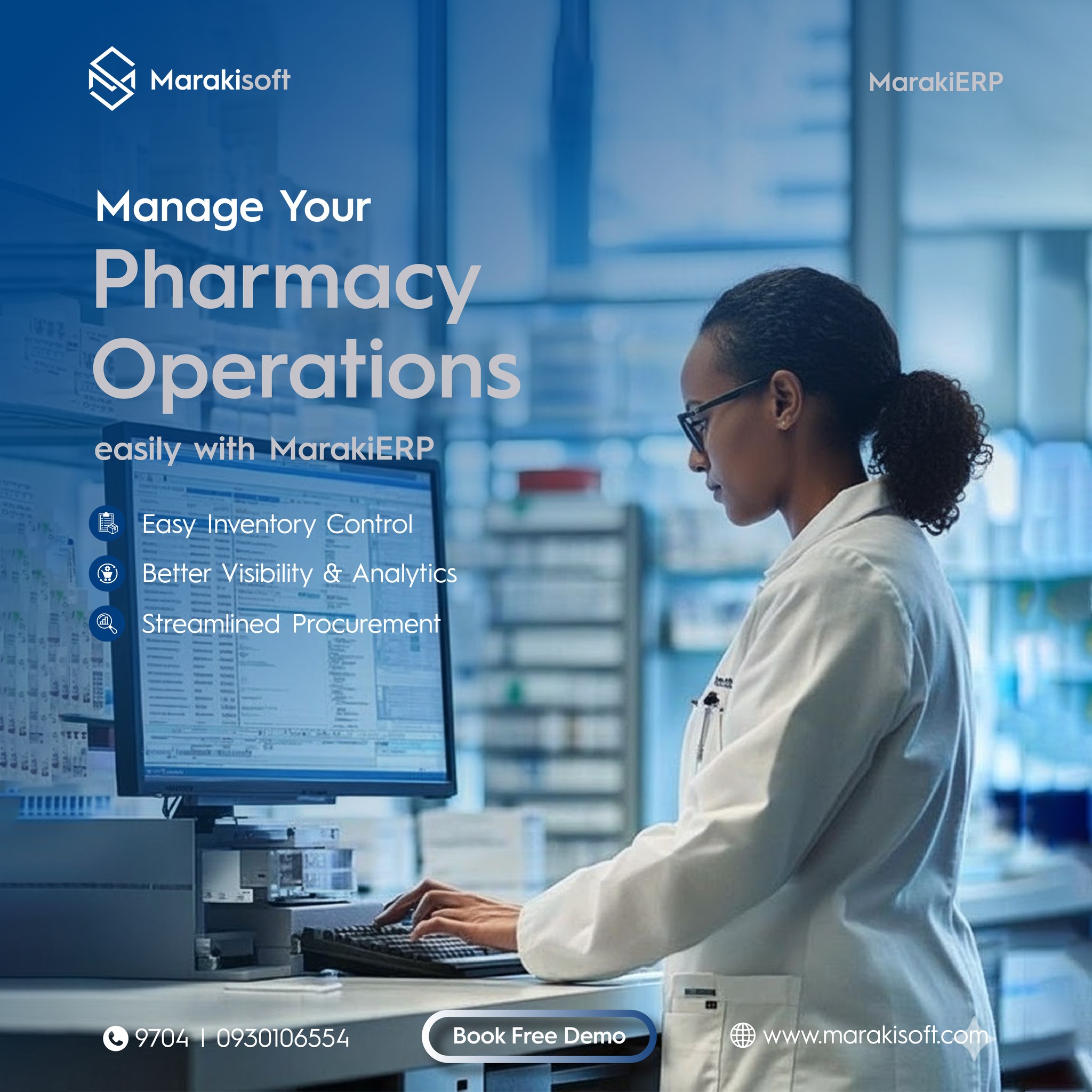 Managing a pharmacy... - Marakisoft Technologies Pvt Ltd Co. | Facebook