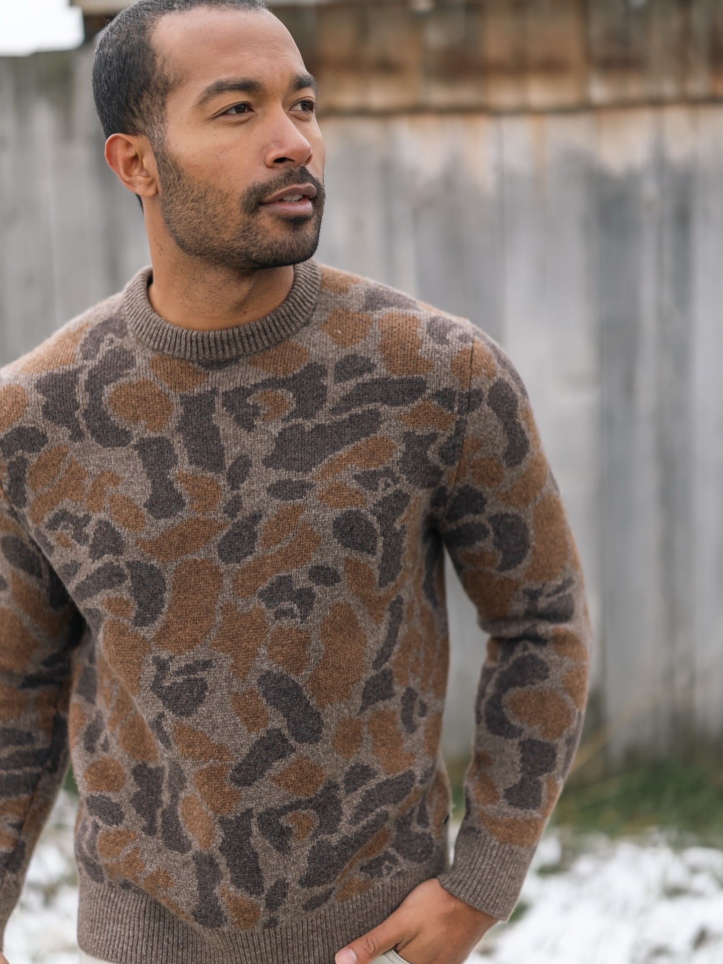 ニット/セーター argue / yak wool brend knit argue YAK COTTON REVERSIBLE PULLOVER Warm and lightweight yak wool