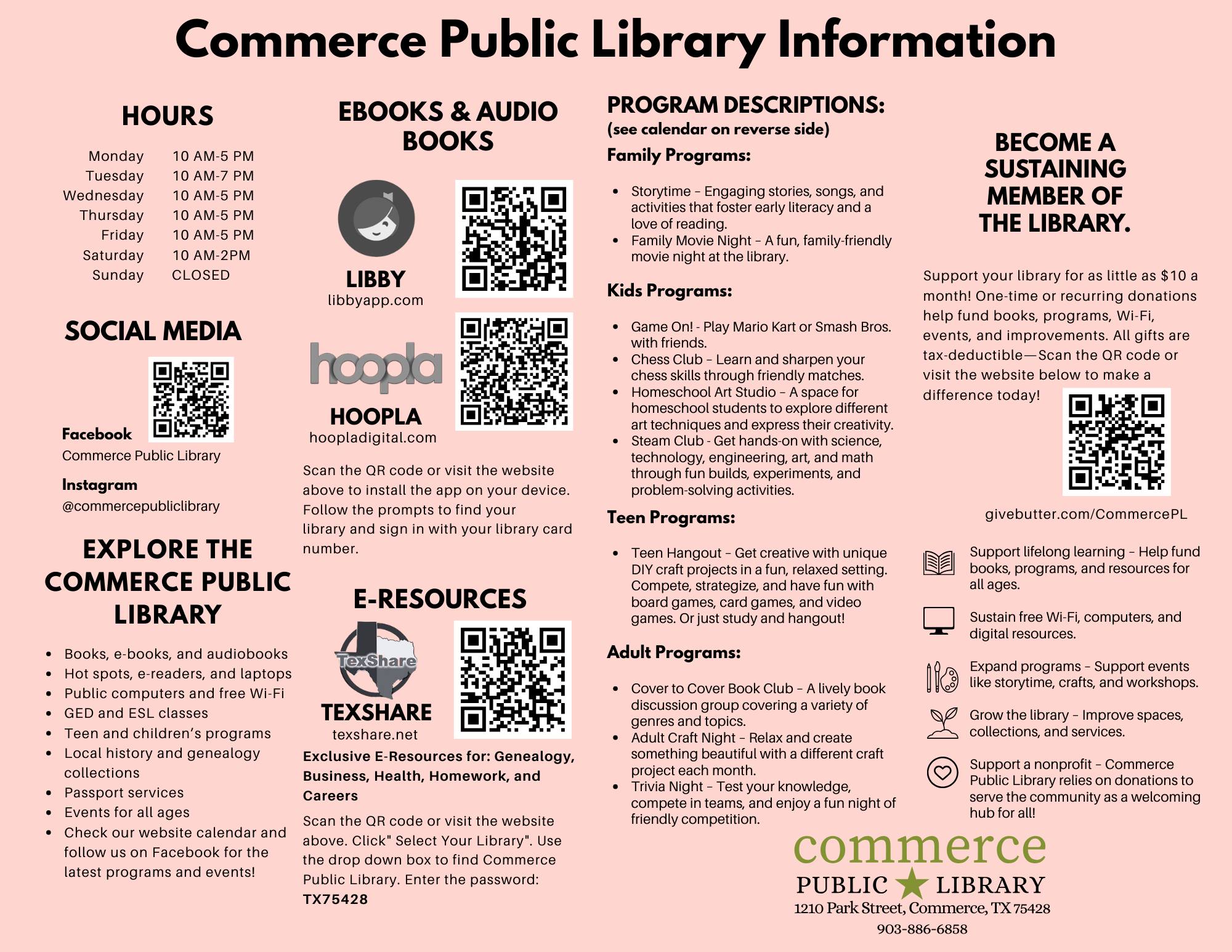 Commerce Public Library | Commerce TX
