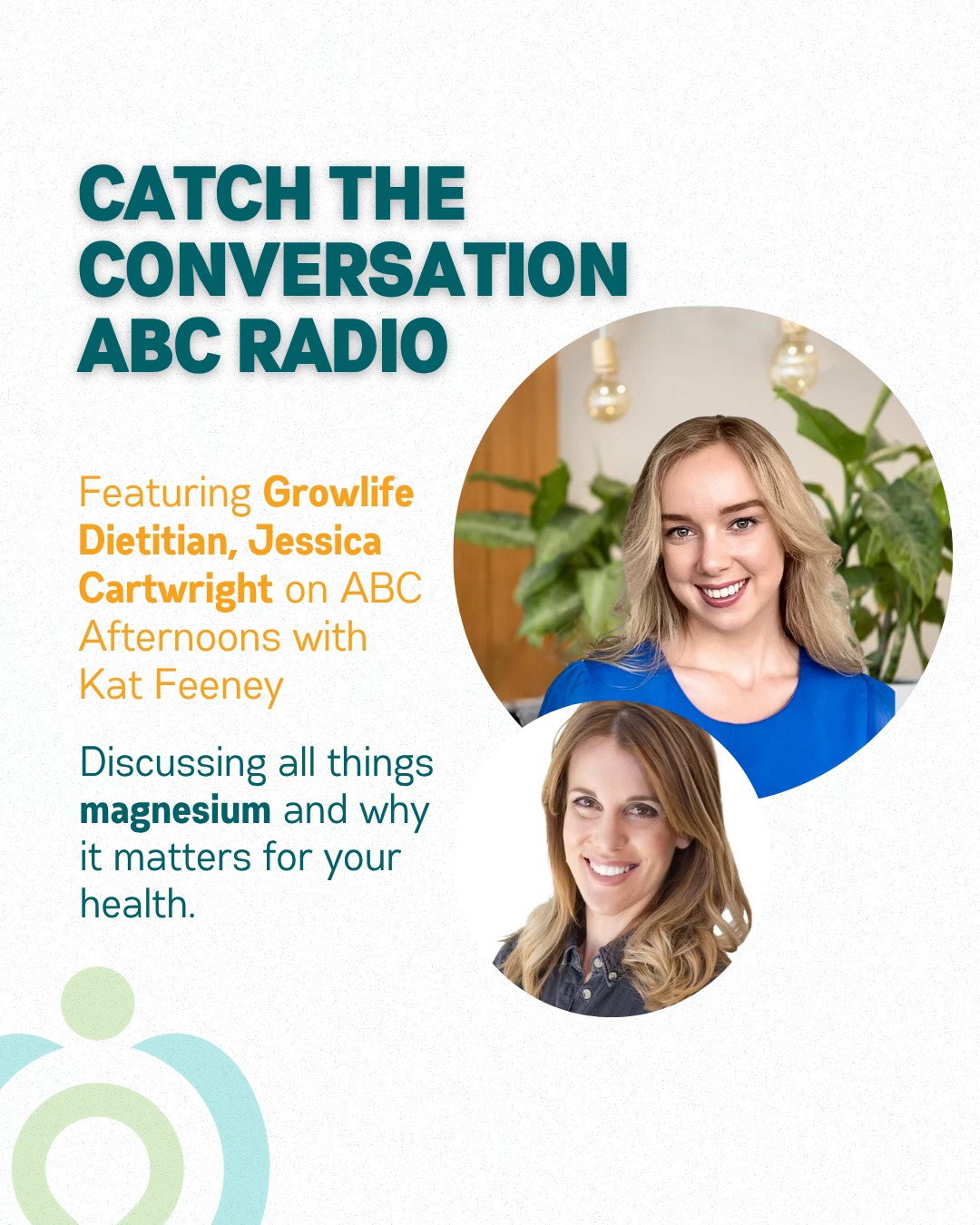 Let's talk magnesium! Growlife Medical Dietitian, Jessica Cartwright, joined Kat Feeney on ABC Afternoons this week to unpack all things magnesium and why this mighty mineral matters for your health. 💬 In