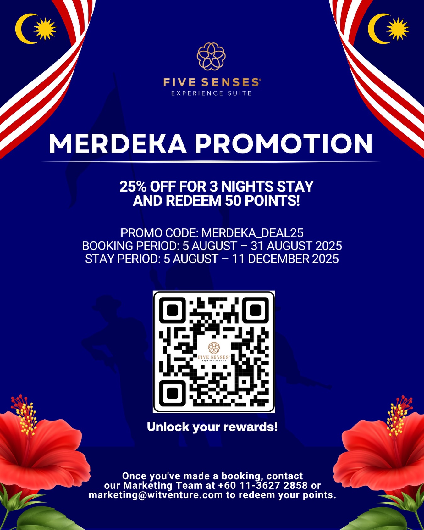 🇲🇾 MERDEKA DEAL IS HERE! 🎉... - FIVE Senses Experience Suites | Facebook