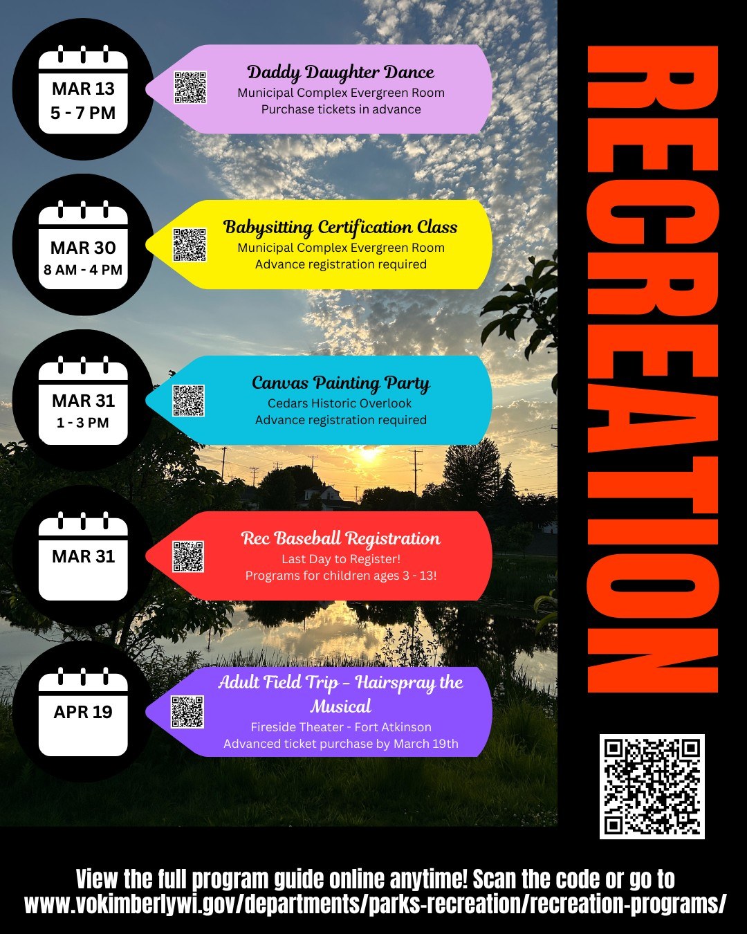 Village - Check out these upcoming programs and registration deadlines ...