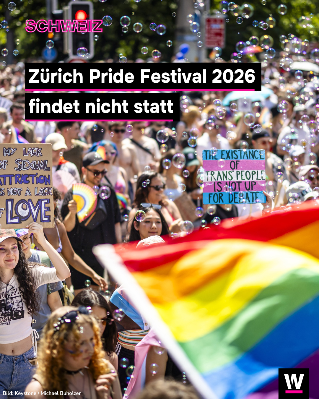 watson - Das Zürich Pride Festival 2026 findet nicht... | Facebook