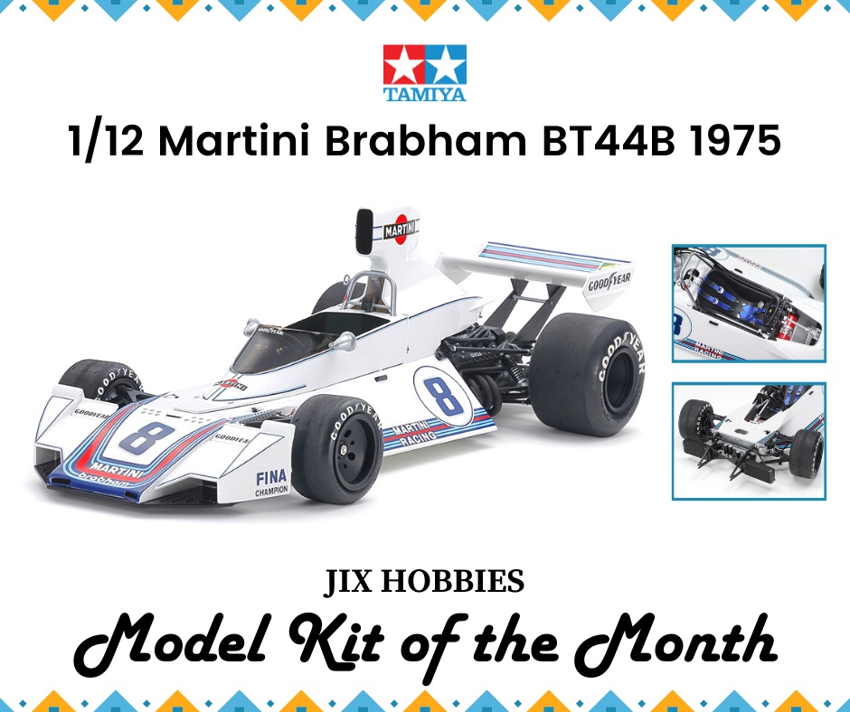 Tamiya 1/12 scale Martini Brabham BT44B 1975 model kit