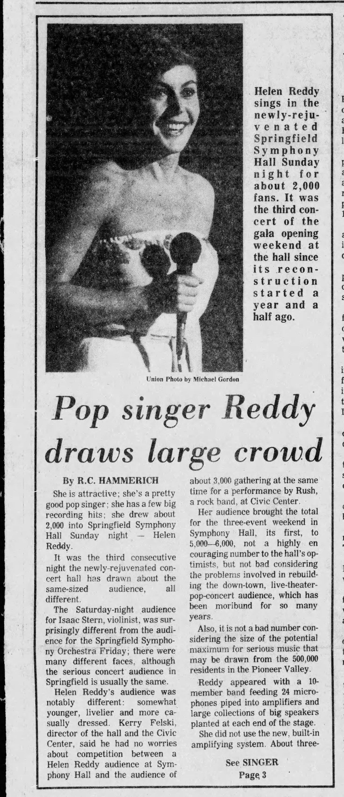 FLASHBACK to 1980... - Helen Reddy Official Fan Page | Facebook