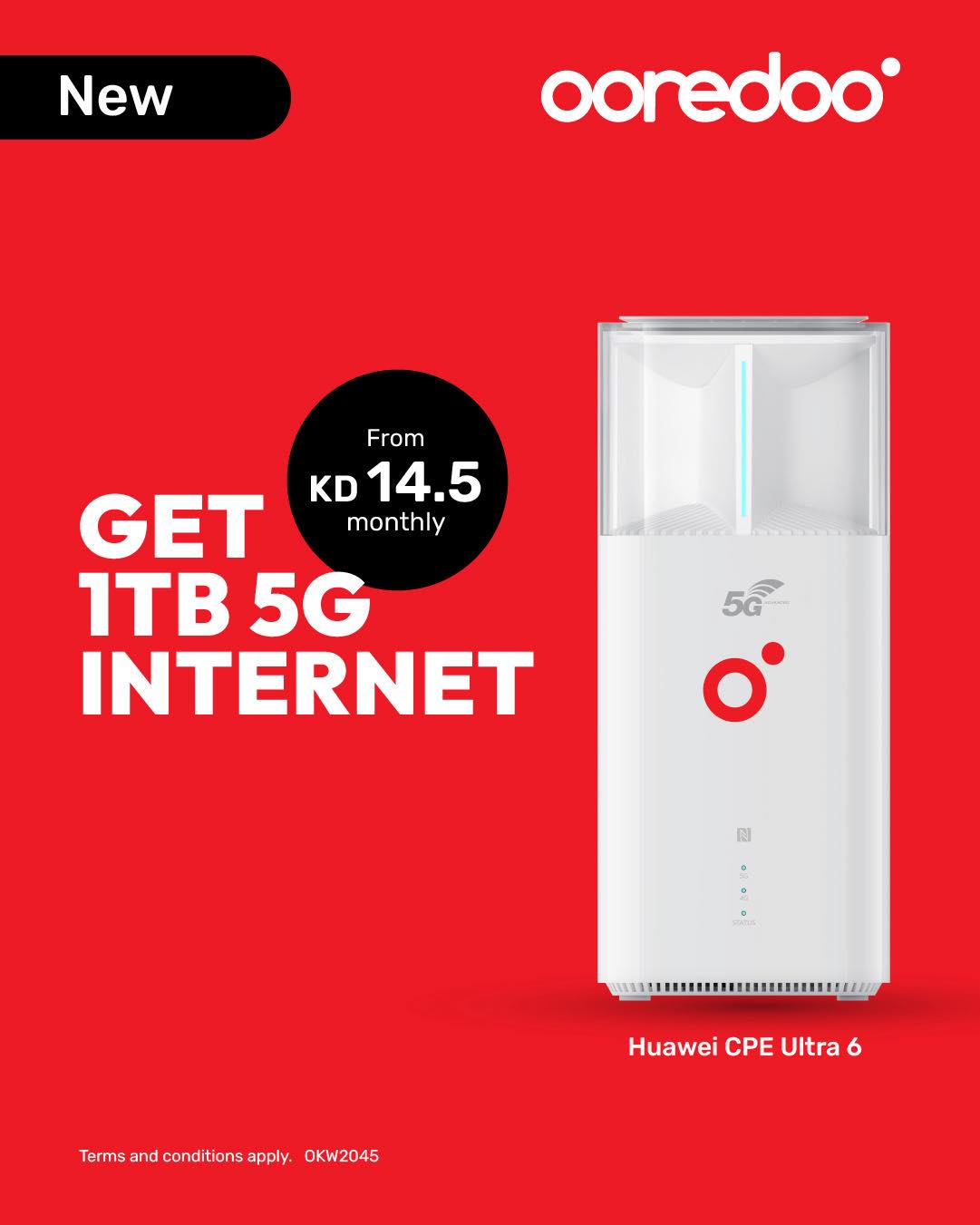 Ooredoo - 🚀Meet the new Huawei CPE Ultra 6! The next-generation router ...