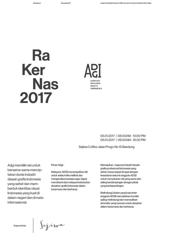 ADGI - Rakernas 2017 ADGI Asosiasi Desain Grafis Indonesia http://adgi ...