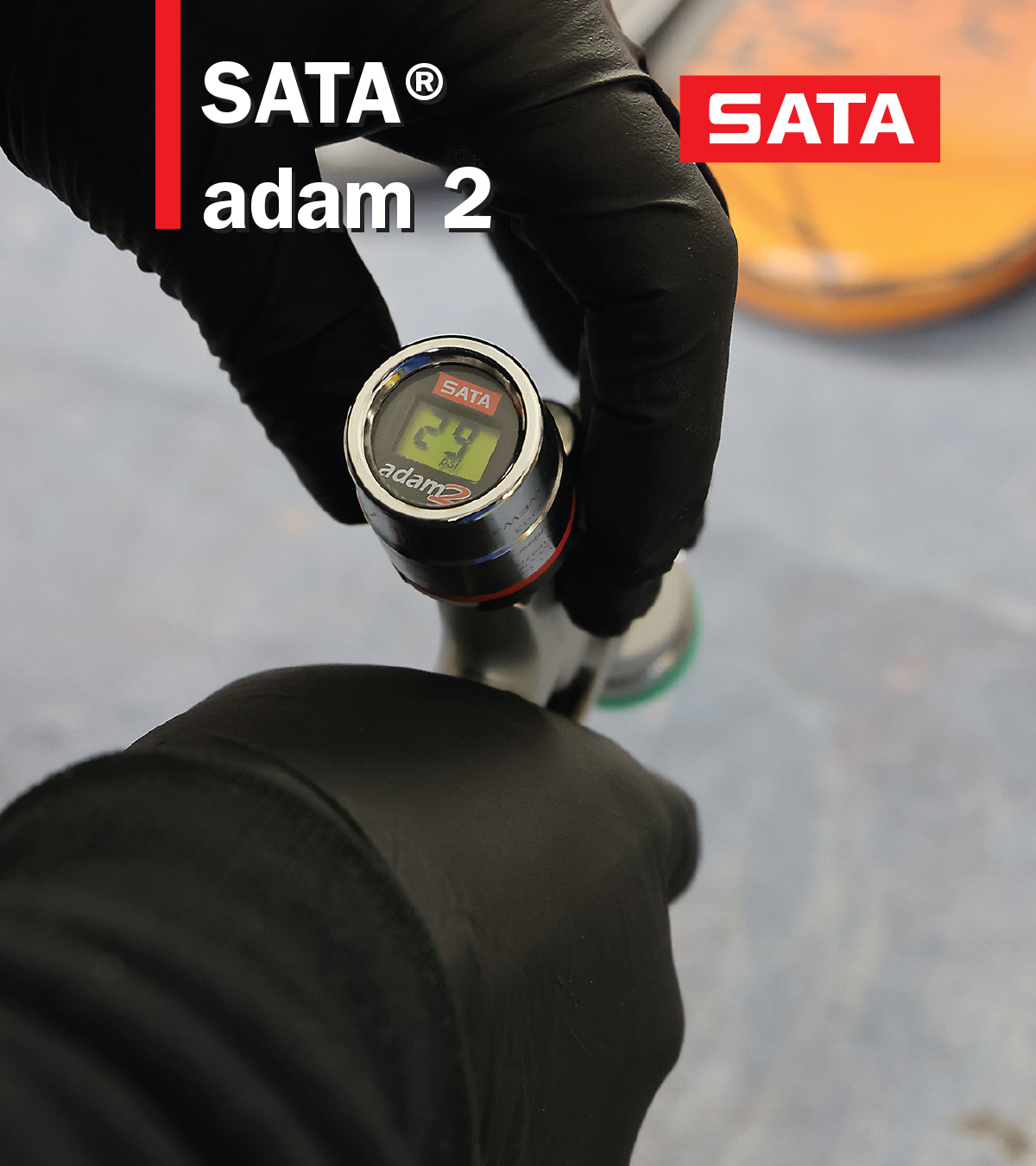 The SATA adam 2 offers precise air pressure adjustment for your 