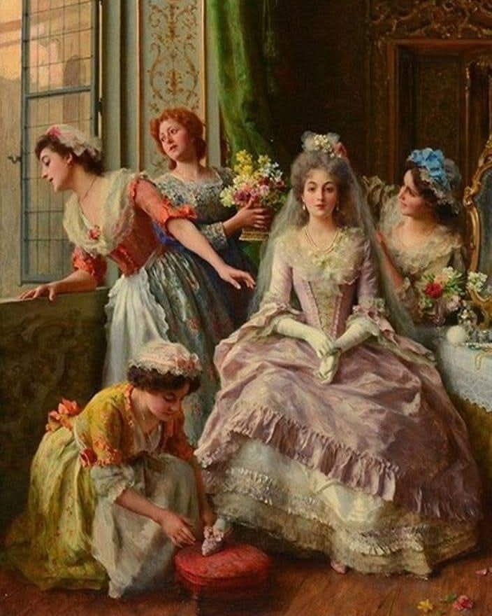 Federico Andreotti (1847-1930) Awaiting the Bridegroom