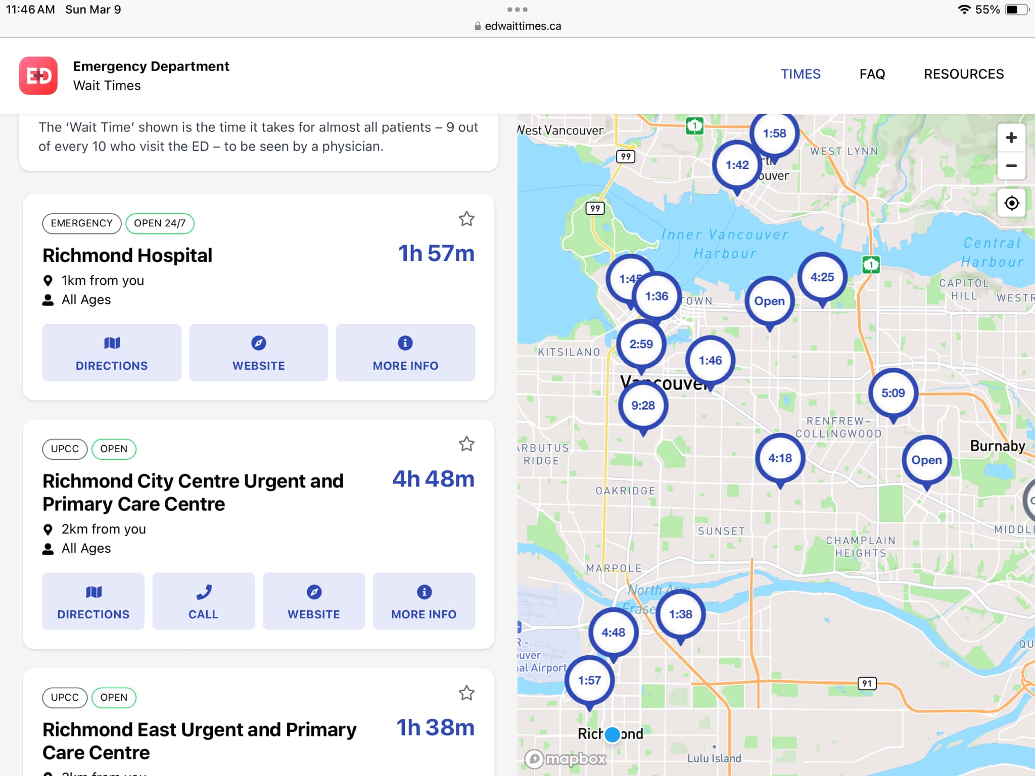 Hospital wait times VICTORIA | Facebook