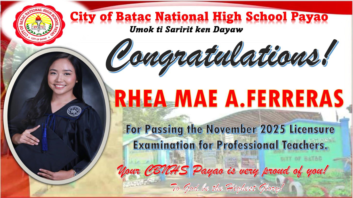 Dep... - DepEd Tayo - City of Batac National High School Payao
