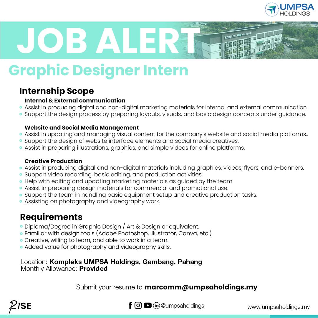 UMPSA - Graphic Design Internship at UMPSA Holdings 🎨 We are looking ...