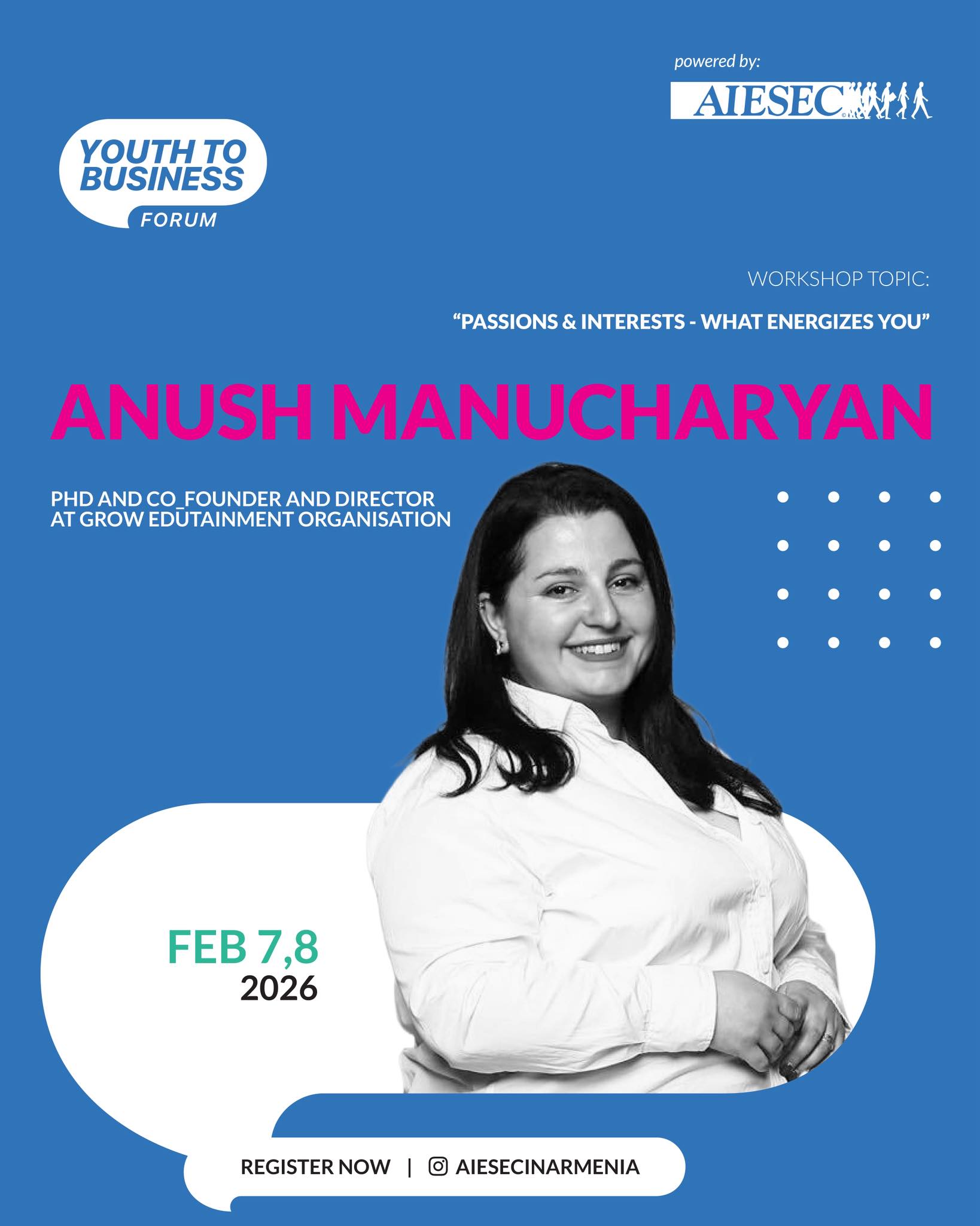 AIESEC - 🎤 Meet Our Speaker: Anush Manucharyan . An HR and ...