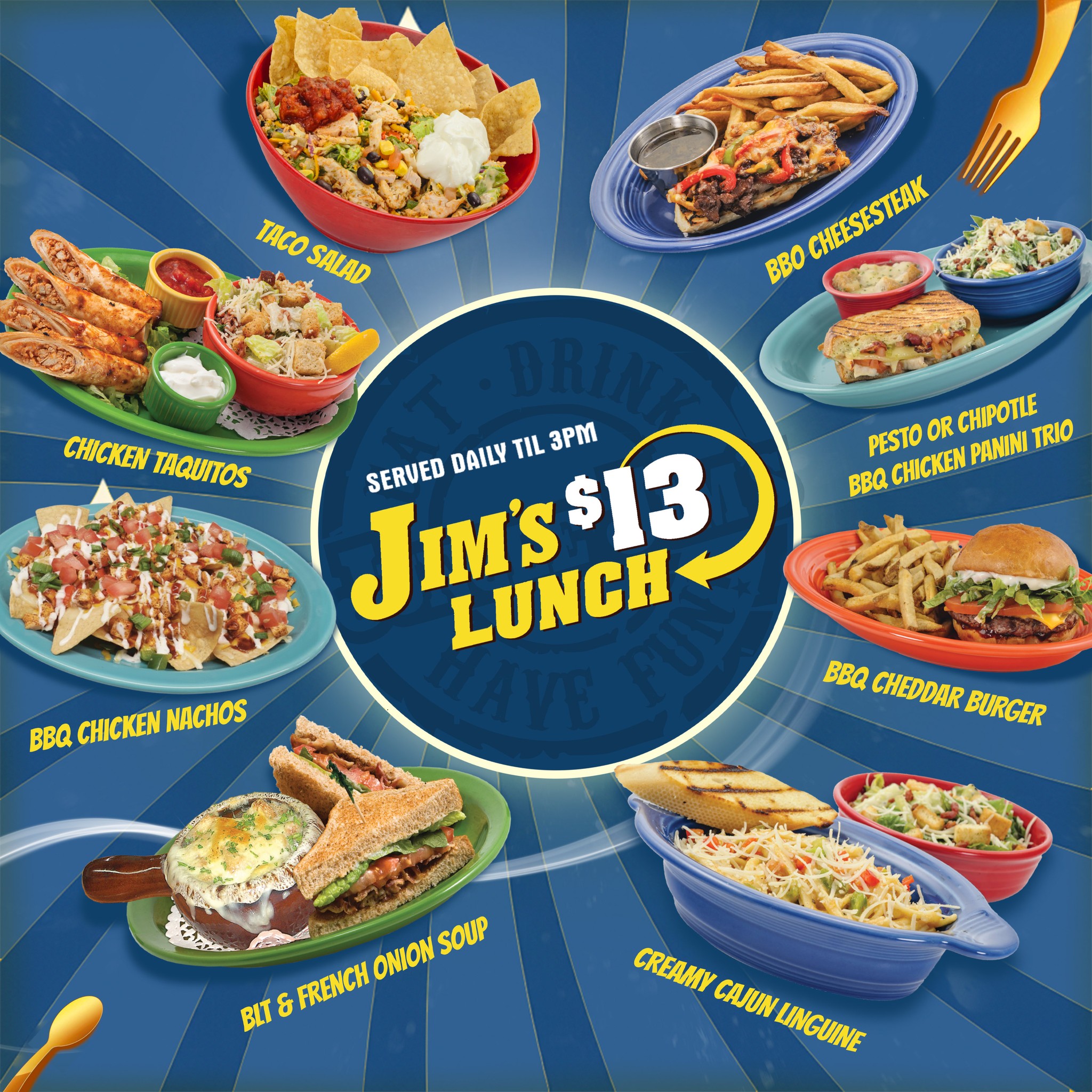 Jungle - From Taco Salad to Creamy Cajun Linguine to Panini Trios with ...