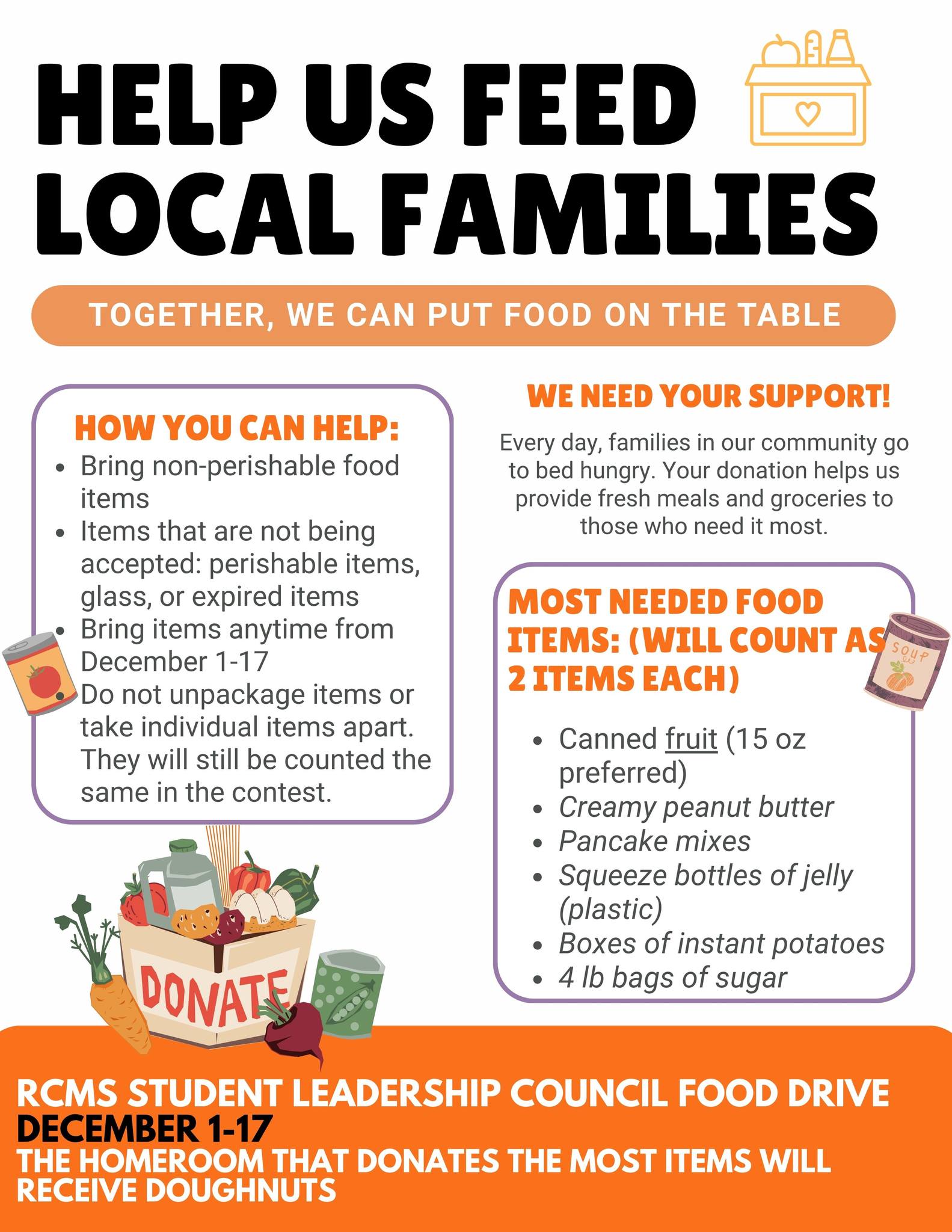 The SLC canned food... - Richland County Middle School | Facebook