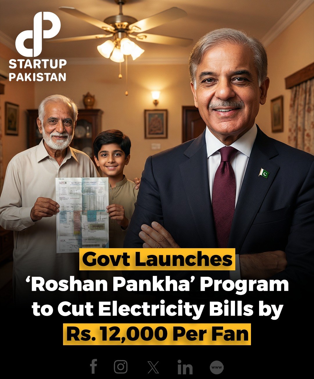 Startup - Prime Minister Shehbaz Sharif has launched the “Roshan Pankha ...