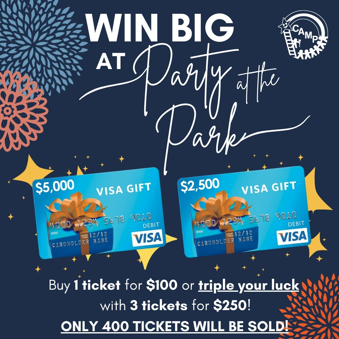 CAMP - Your chance to WIN BIG is here! Enter the Party at the Park ...
