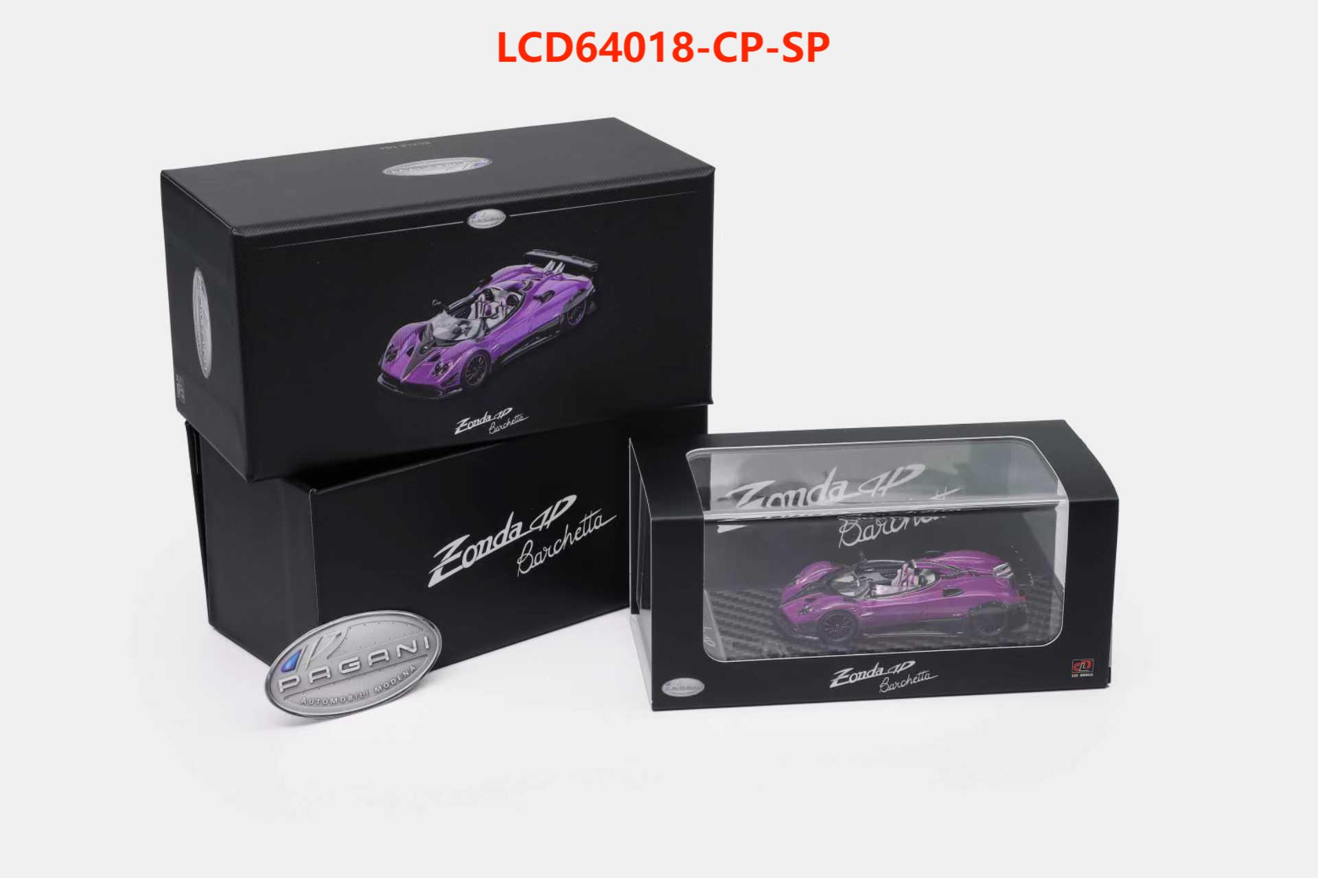 Miniature Pagani Huayra Roadster 1/64 Violette - LCD Models Réf. LCD64015-PU - Neuve Avec Boîte