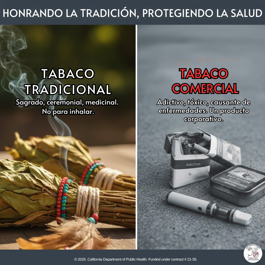 This November, we honor the power of tradition. Let's remember the sacred  use of Traditional Tobacco is worlds apart from the dangers of Commercial  Tobacco. Know the difference. Kick It California  #NativeAmericanHeritageMonth #