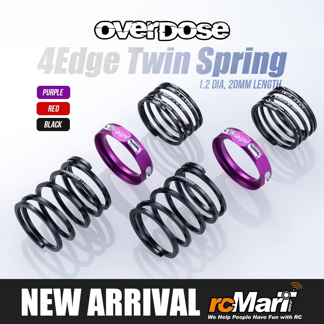 Overdose '4Edge' Series Twin Spring 20mm HSP NEW ARRIVAL