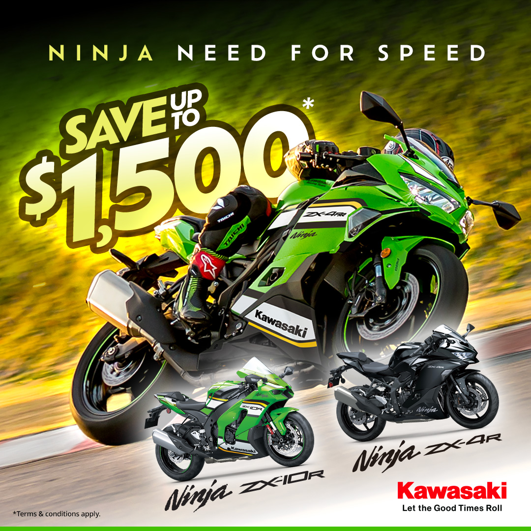 NEED FOR SPEED NINJA DEAL - SAVINGS ON NINJA ZX-10R & NINJA ZX-4R