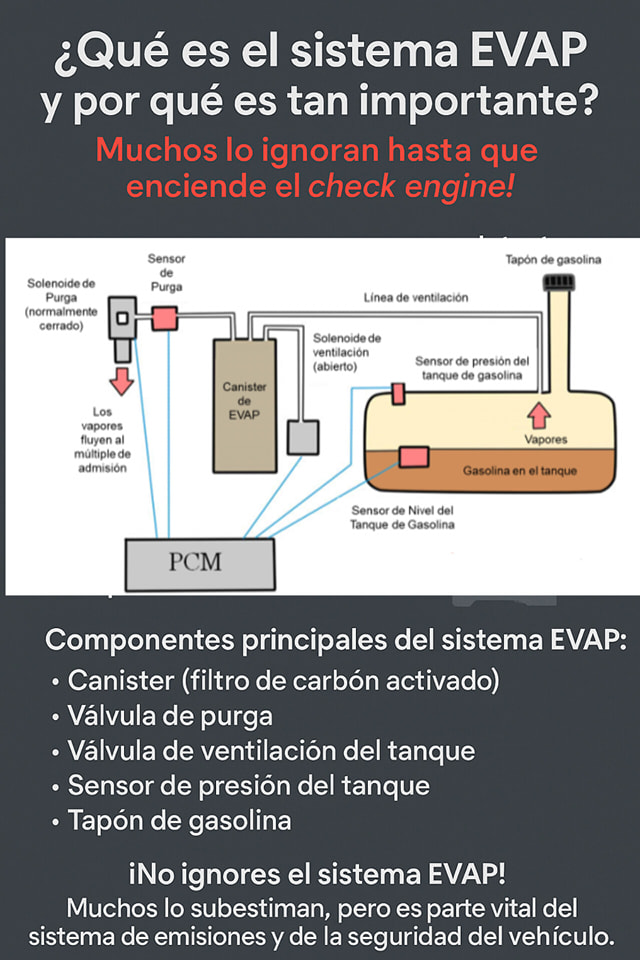 Mecánica - ⚠️¿Qué es el sistema EVAP y por qué es tan importante ...