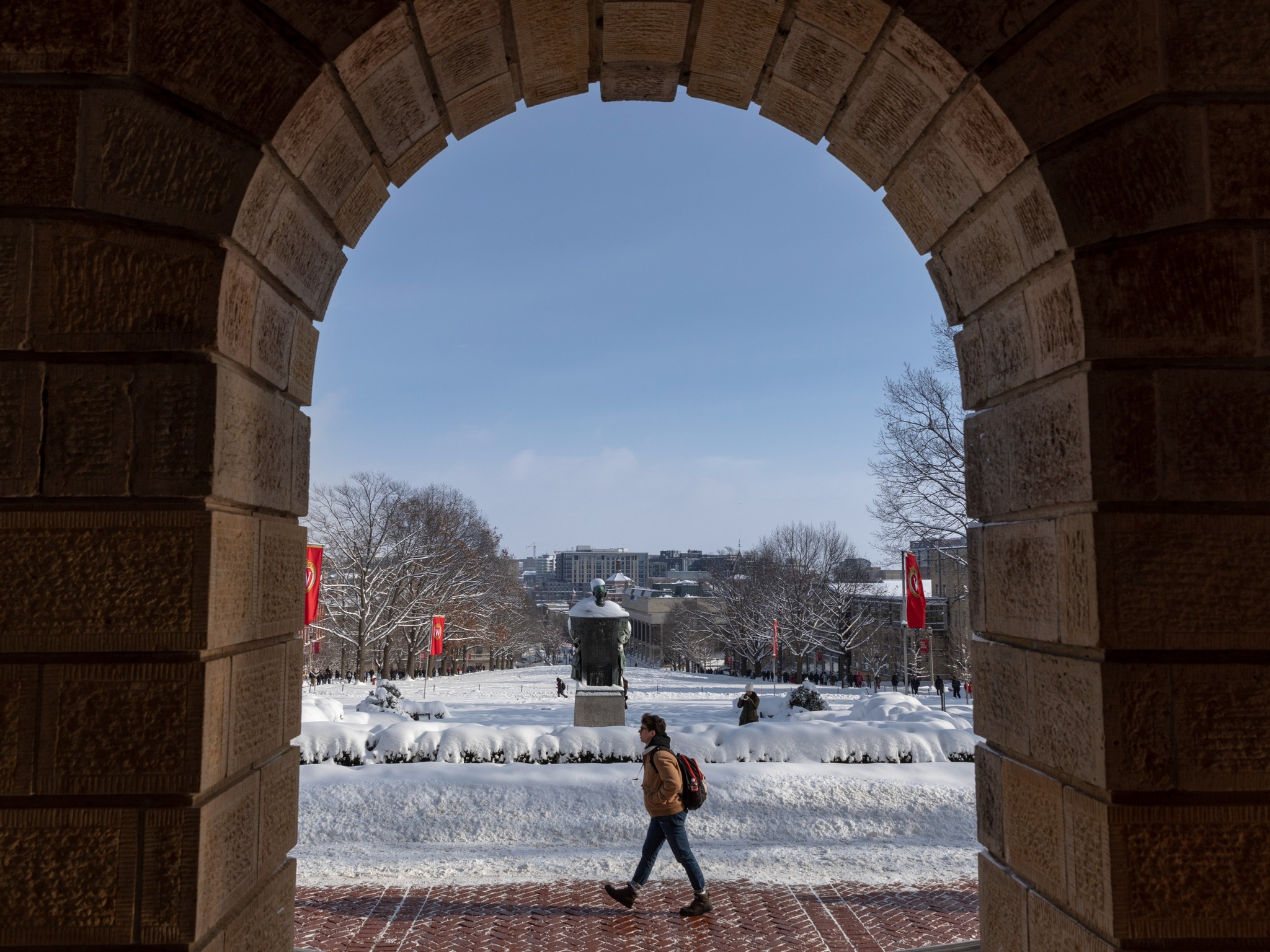 Wisconsin - Welcome back, Badgers! 🦡🎒 Alumni, remember that “spring ...