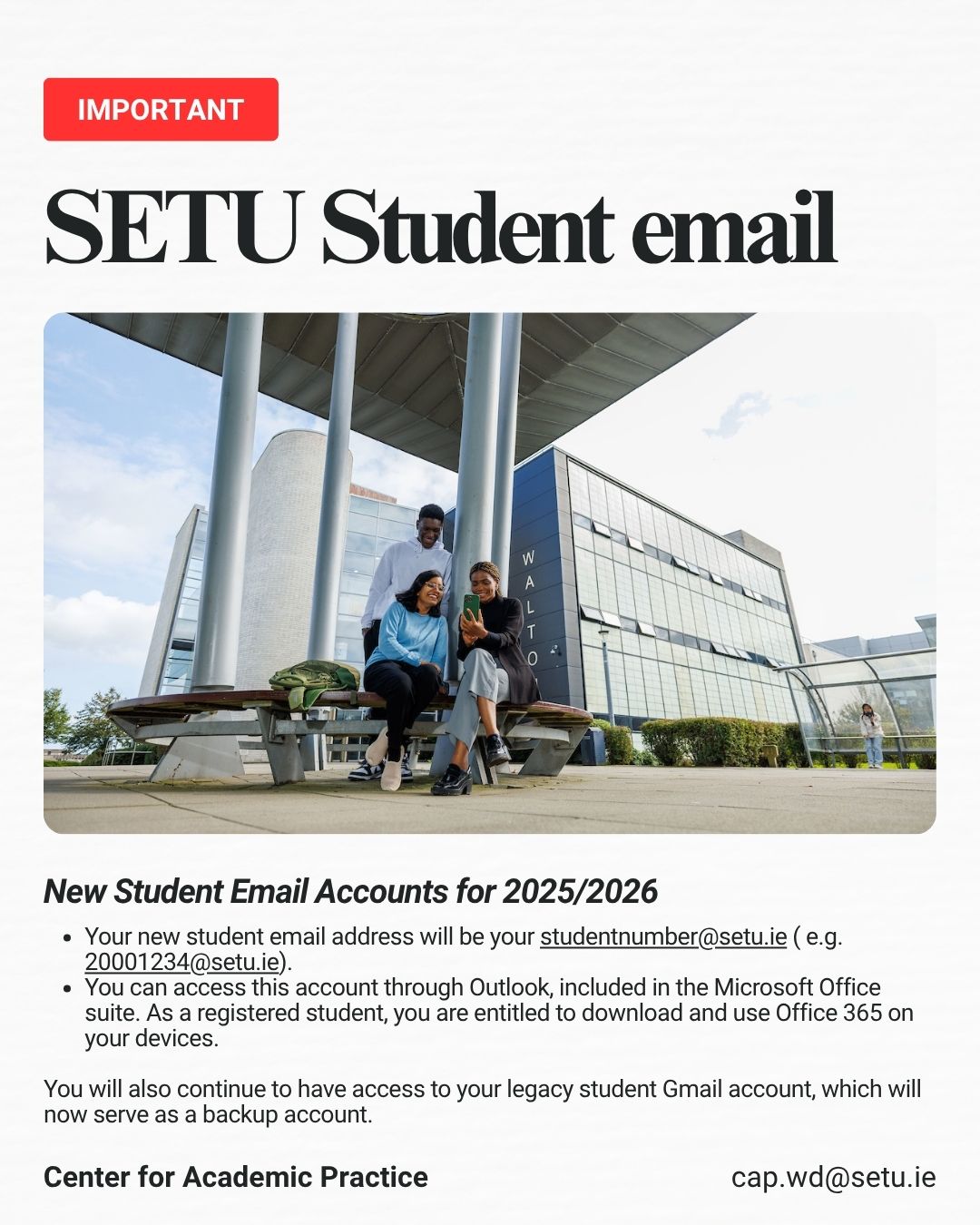 NEWS: New Student... - SETU Centre for Academic Practice | Facebook